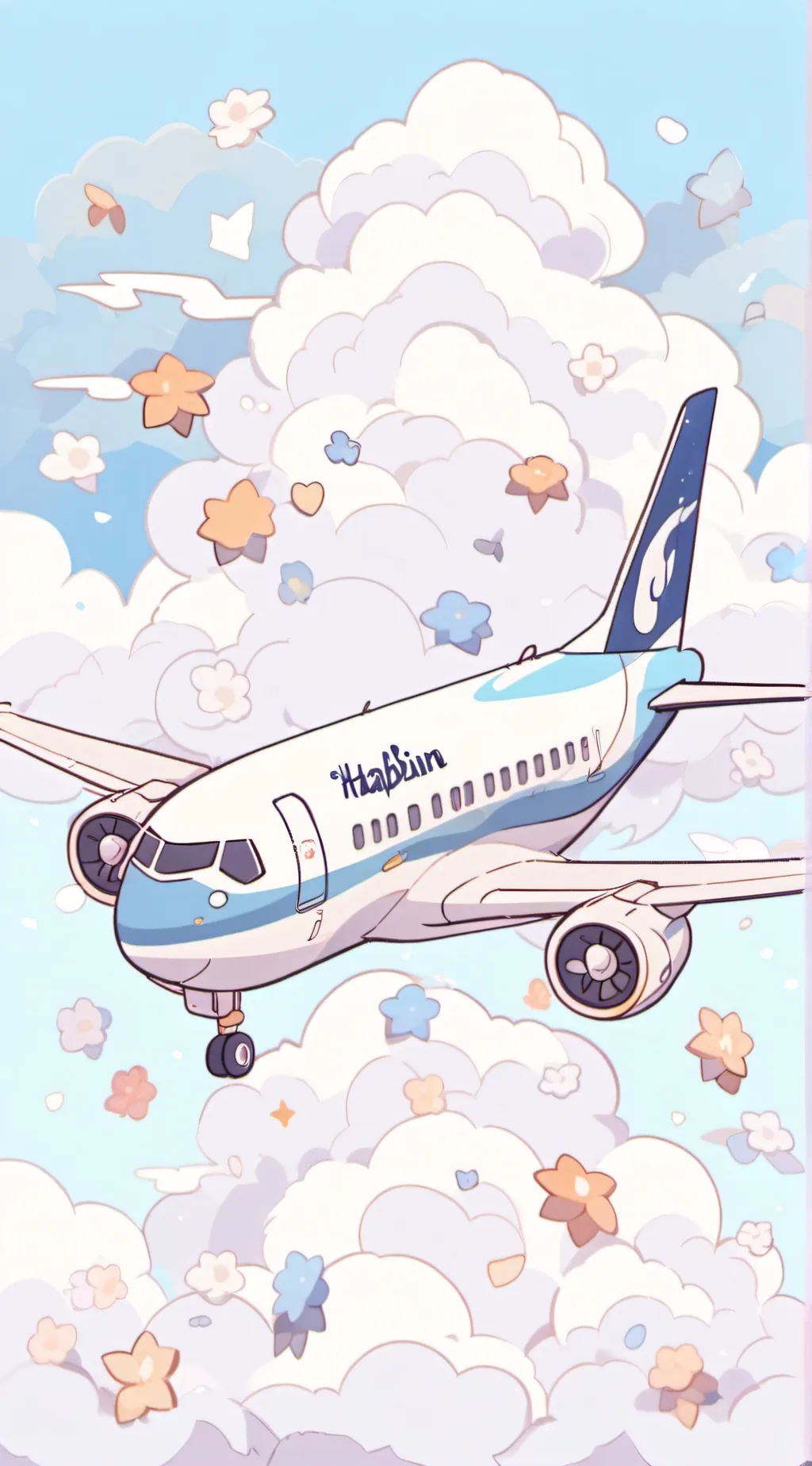 ai character: HH plane ride background