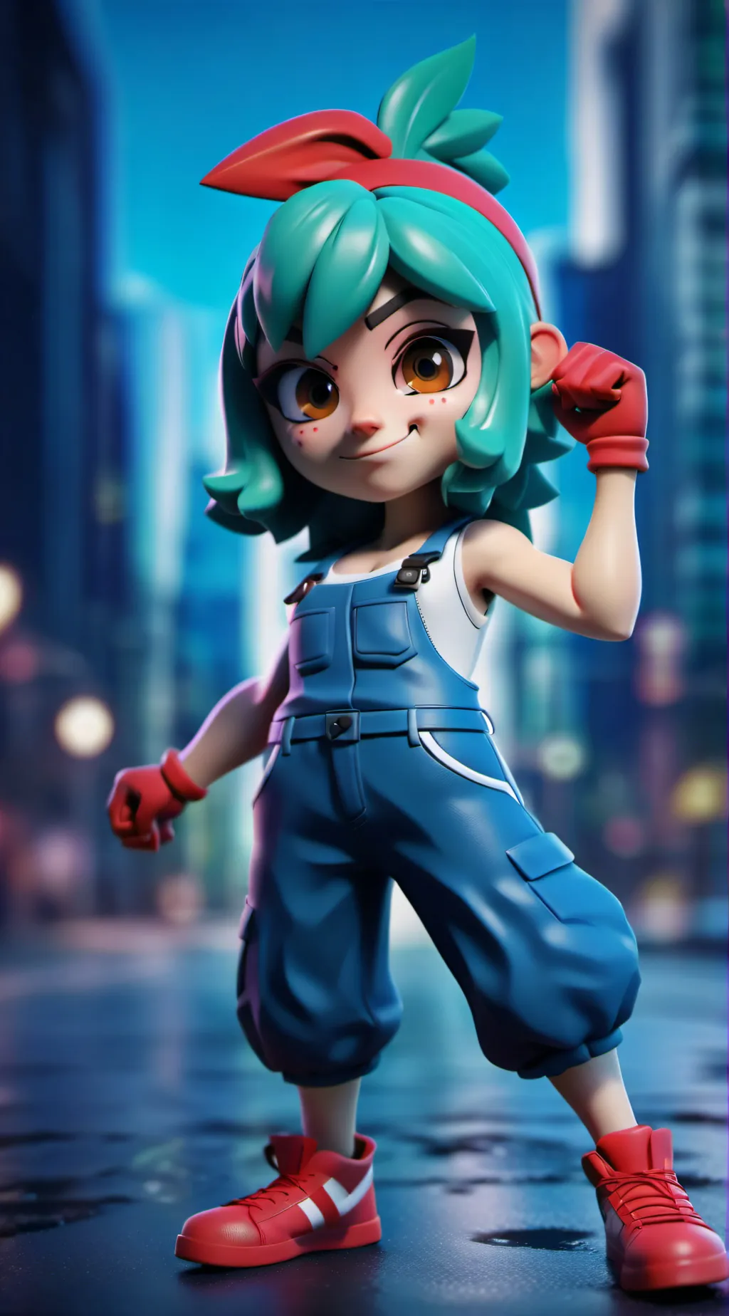 ai character: melony from smg4 background