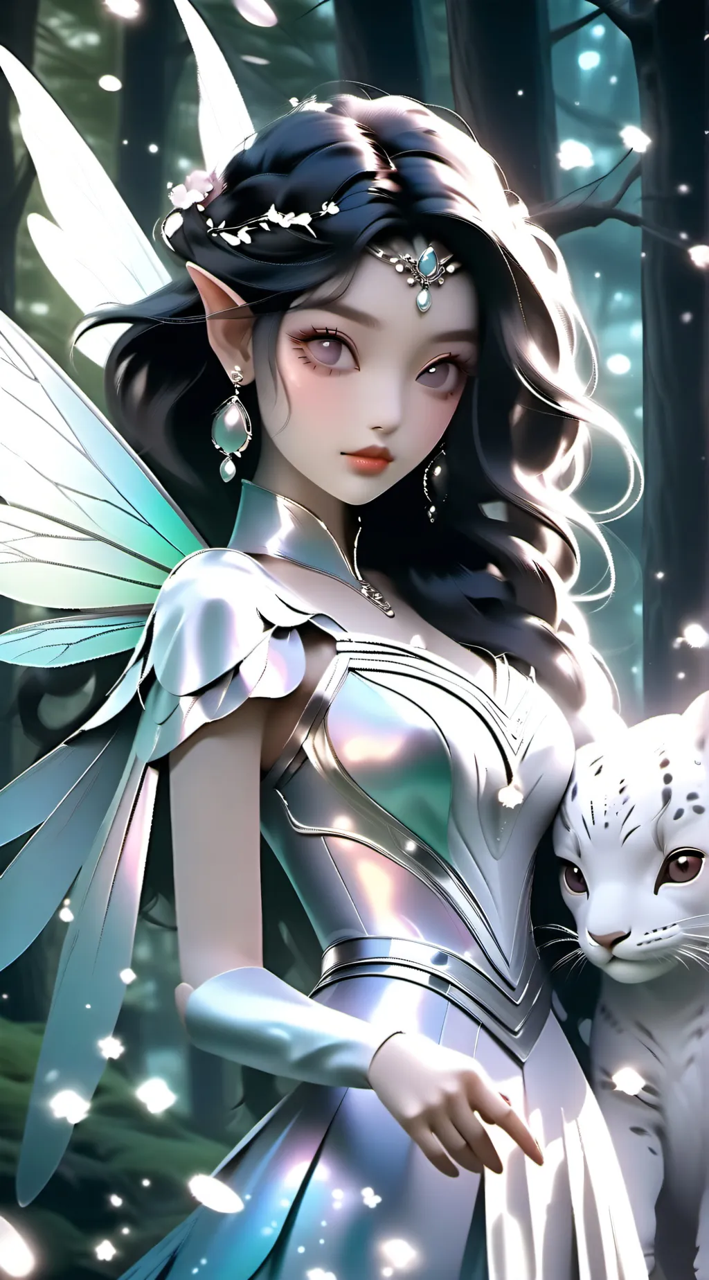 ai character: fairy vs hunters  background