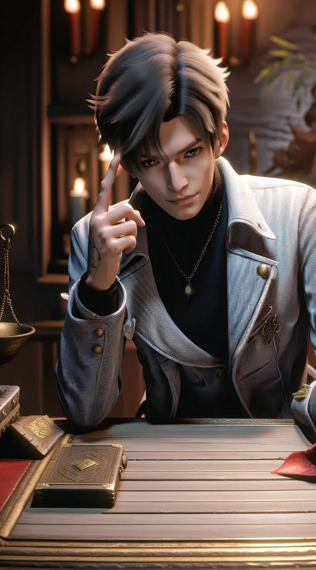 ai character: Yukio  background