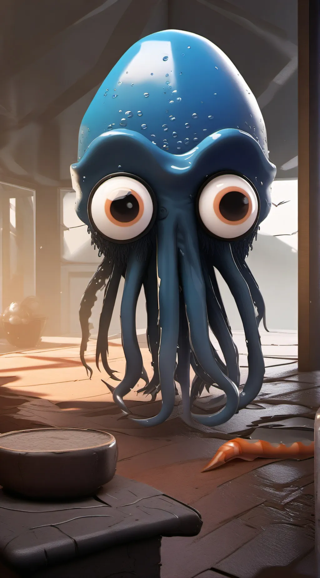 ai character: Carl The Squid background