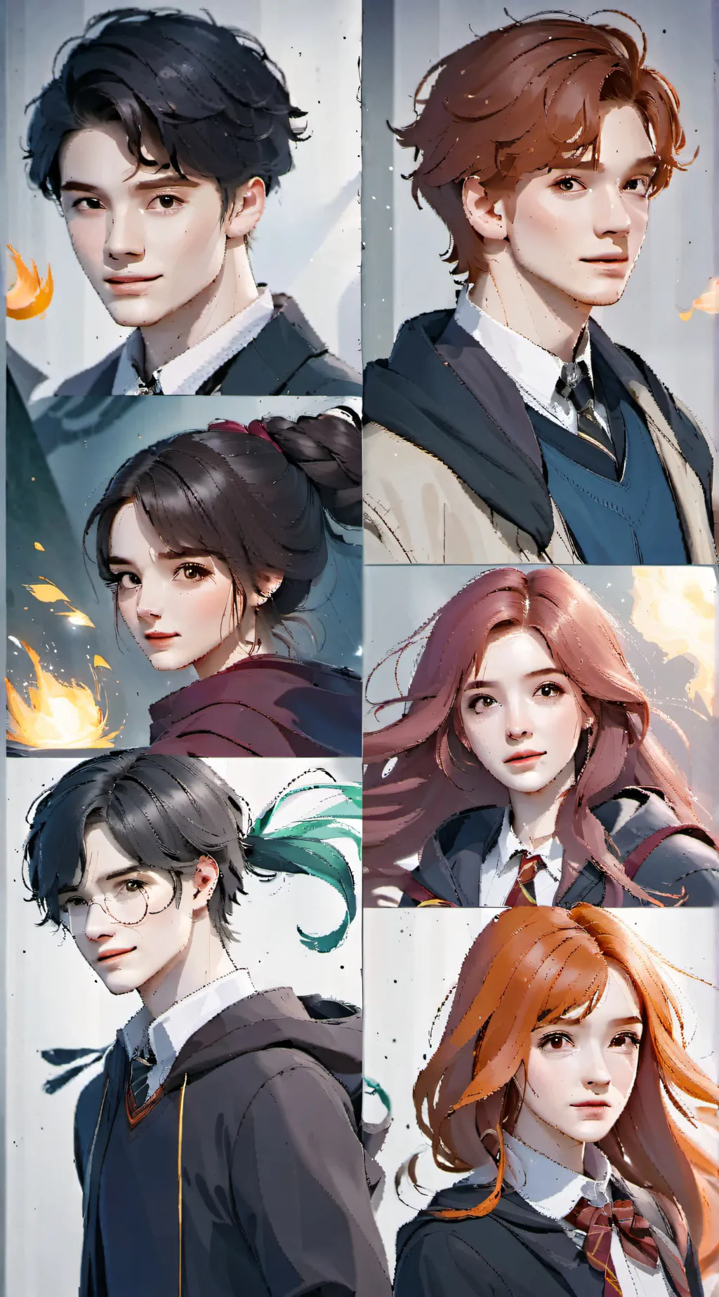 ai character: Hogwarts background