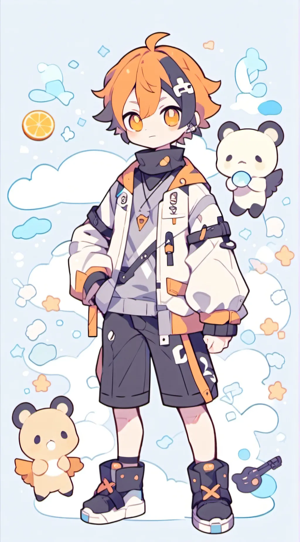 ai character: Solar  background