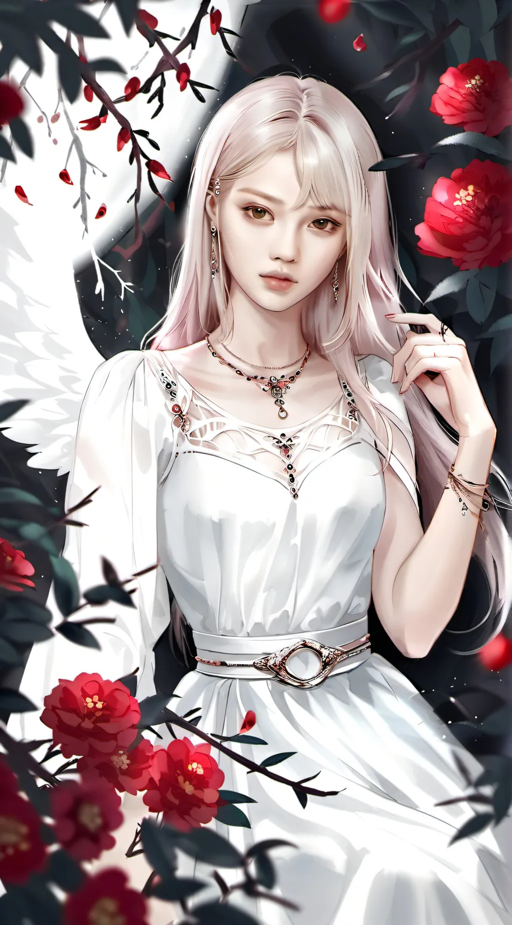 ai character: Rose background