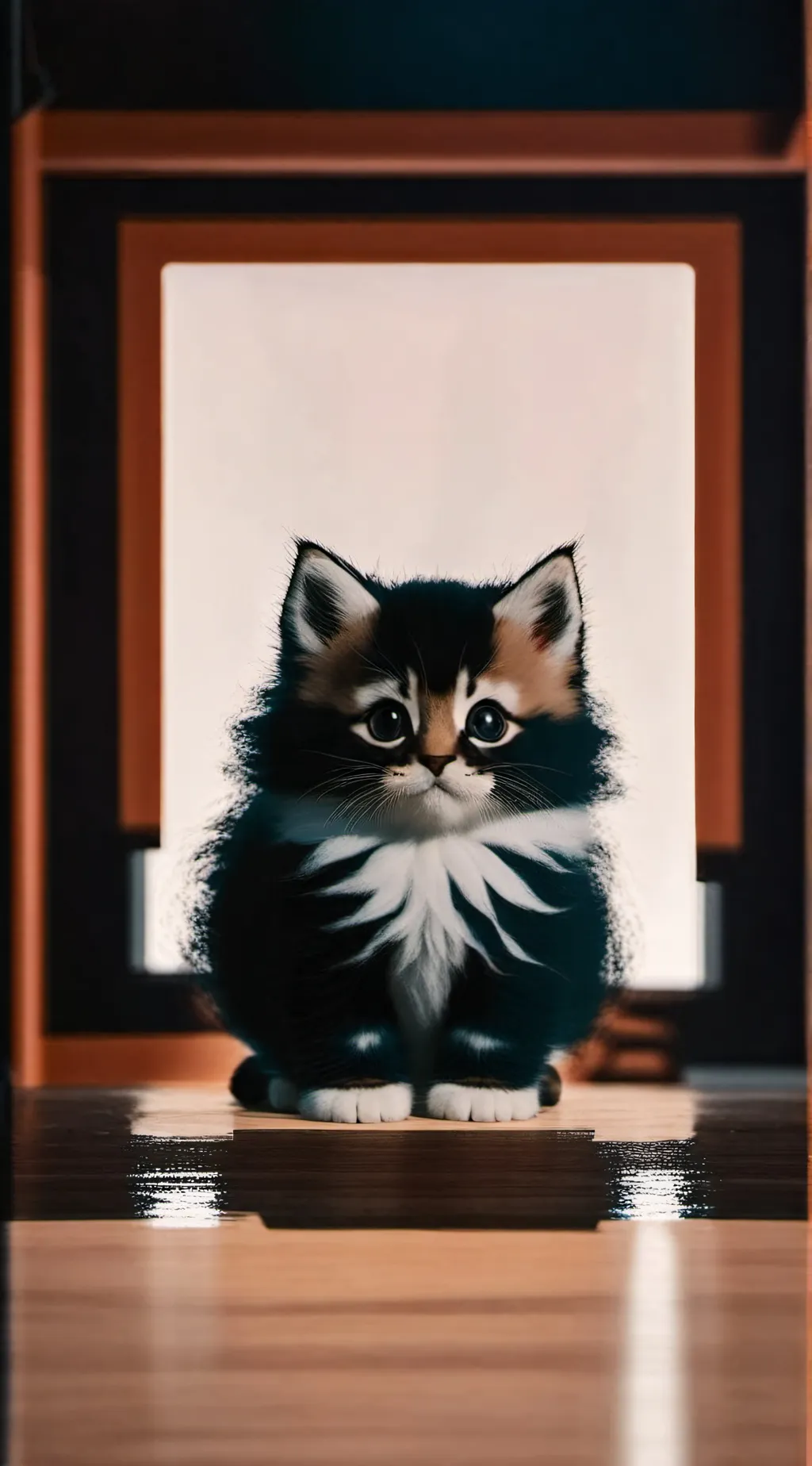 ai character: Cute kitten background