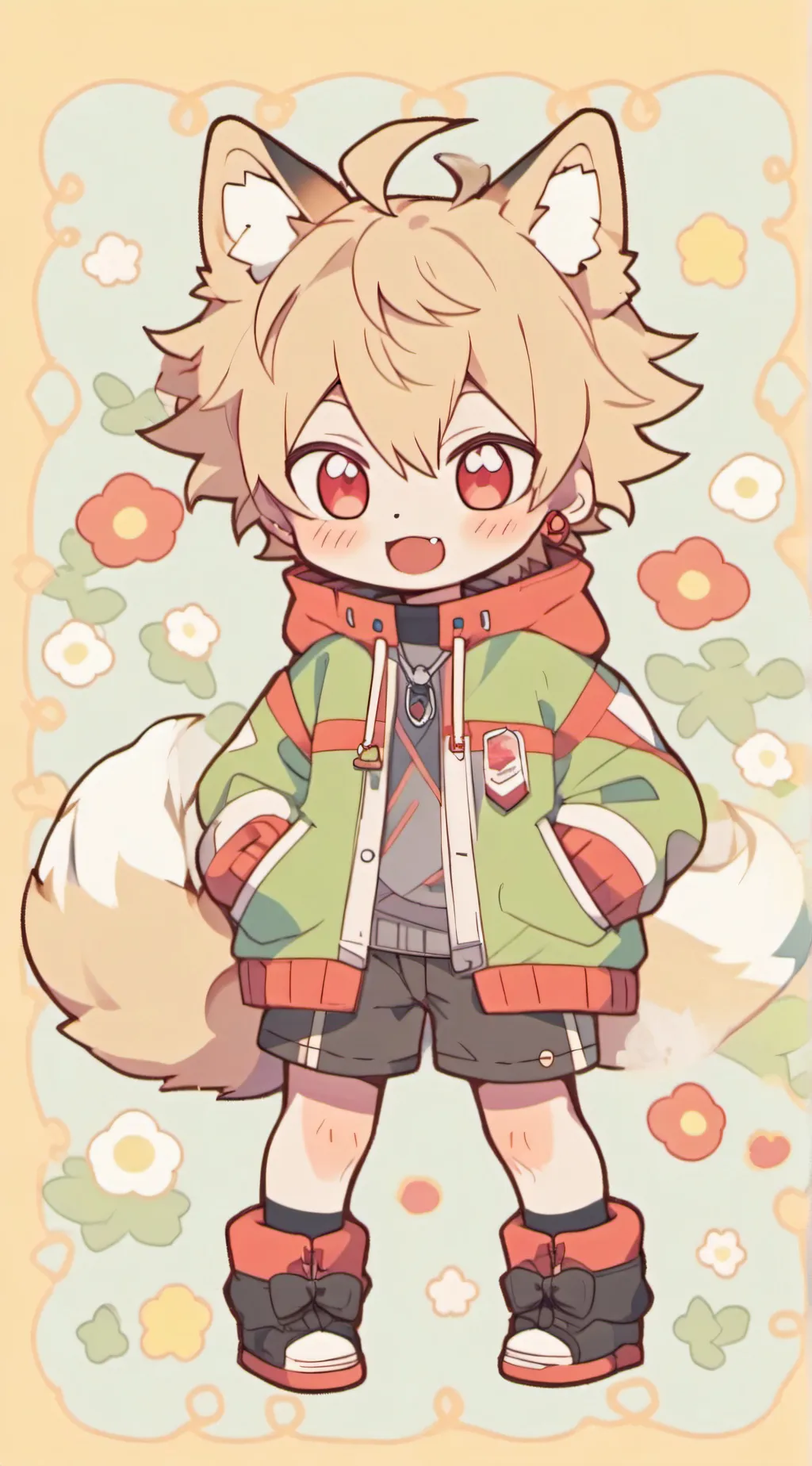 ai character: Katsuki bakugou  background