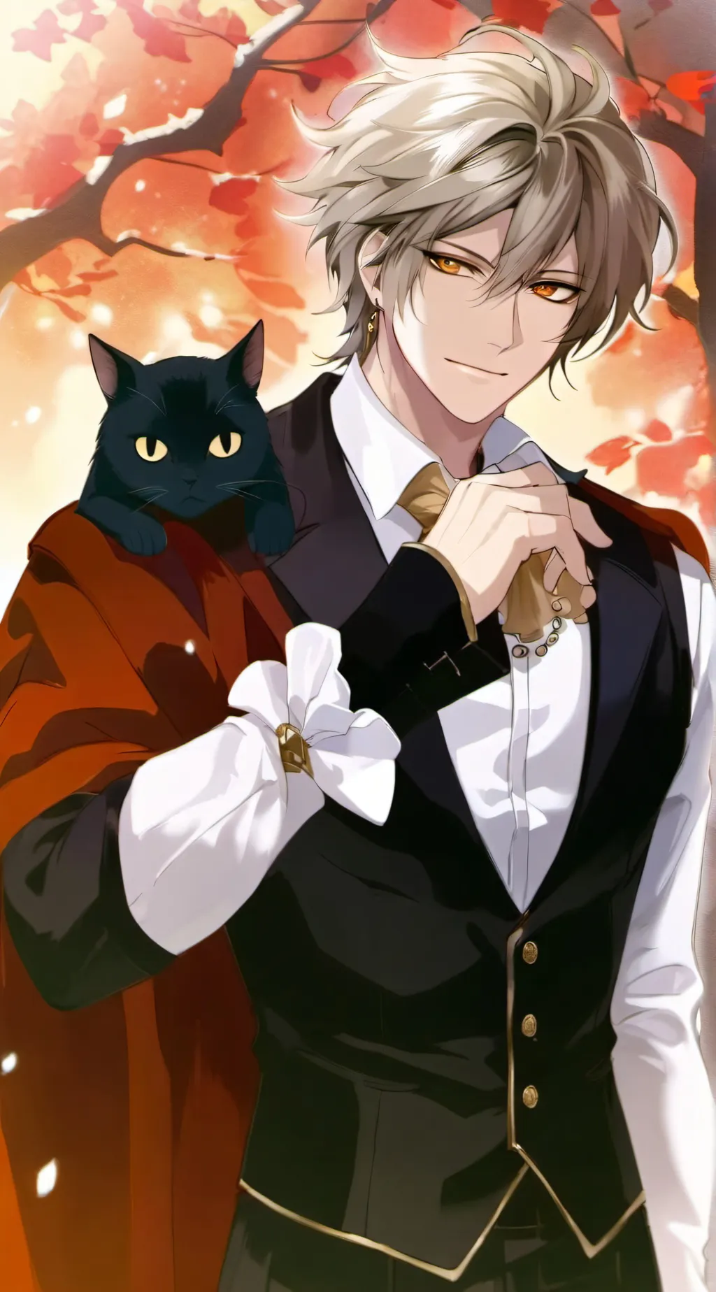 ai character: leonardo  background