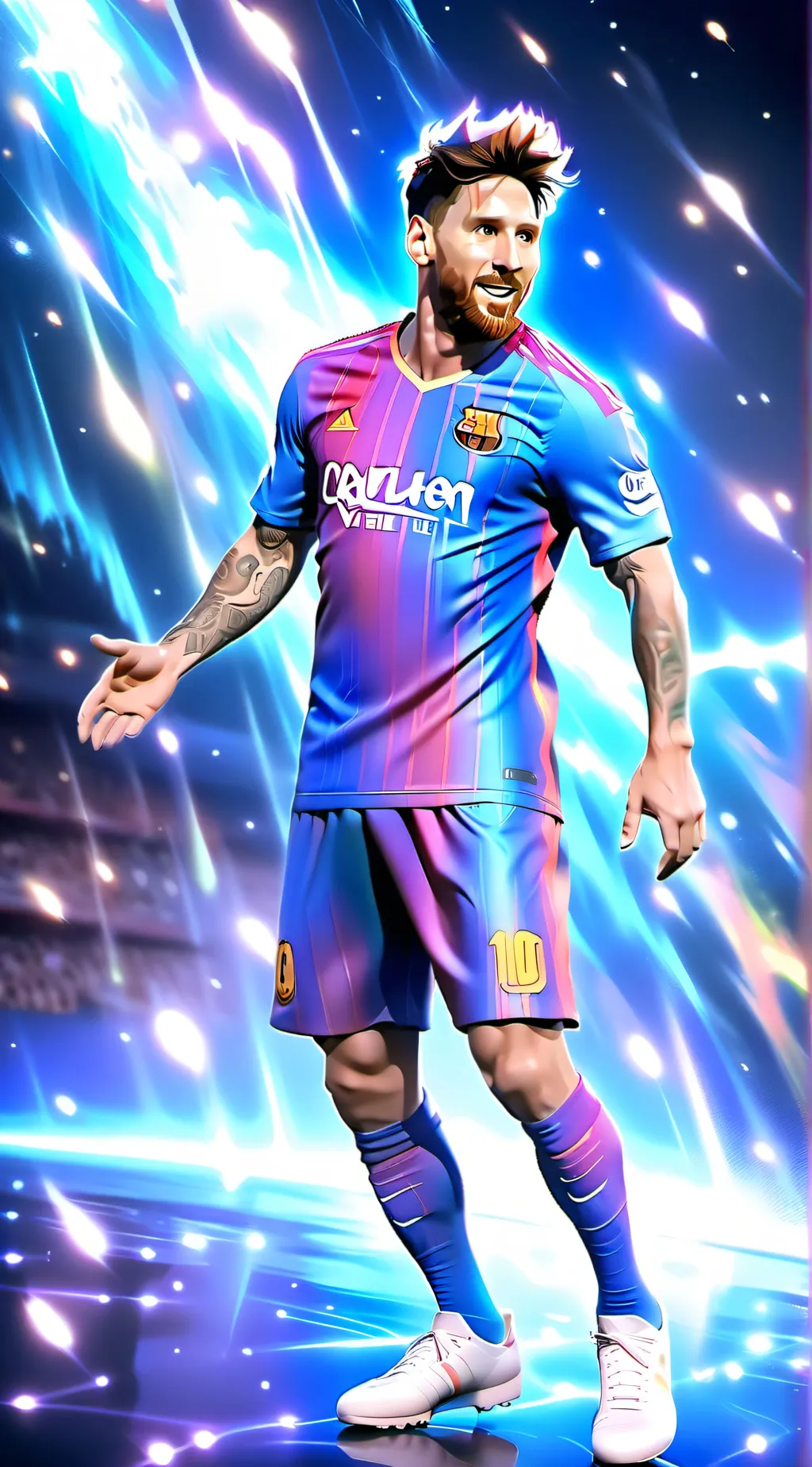 ai character: Messi background