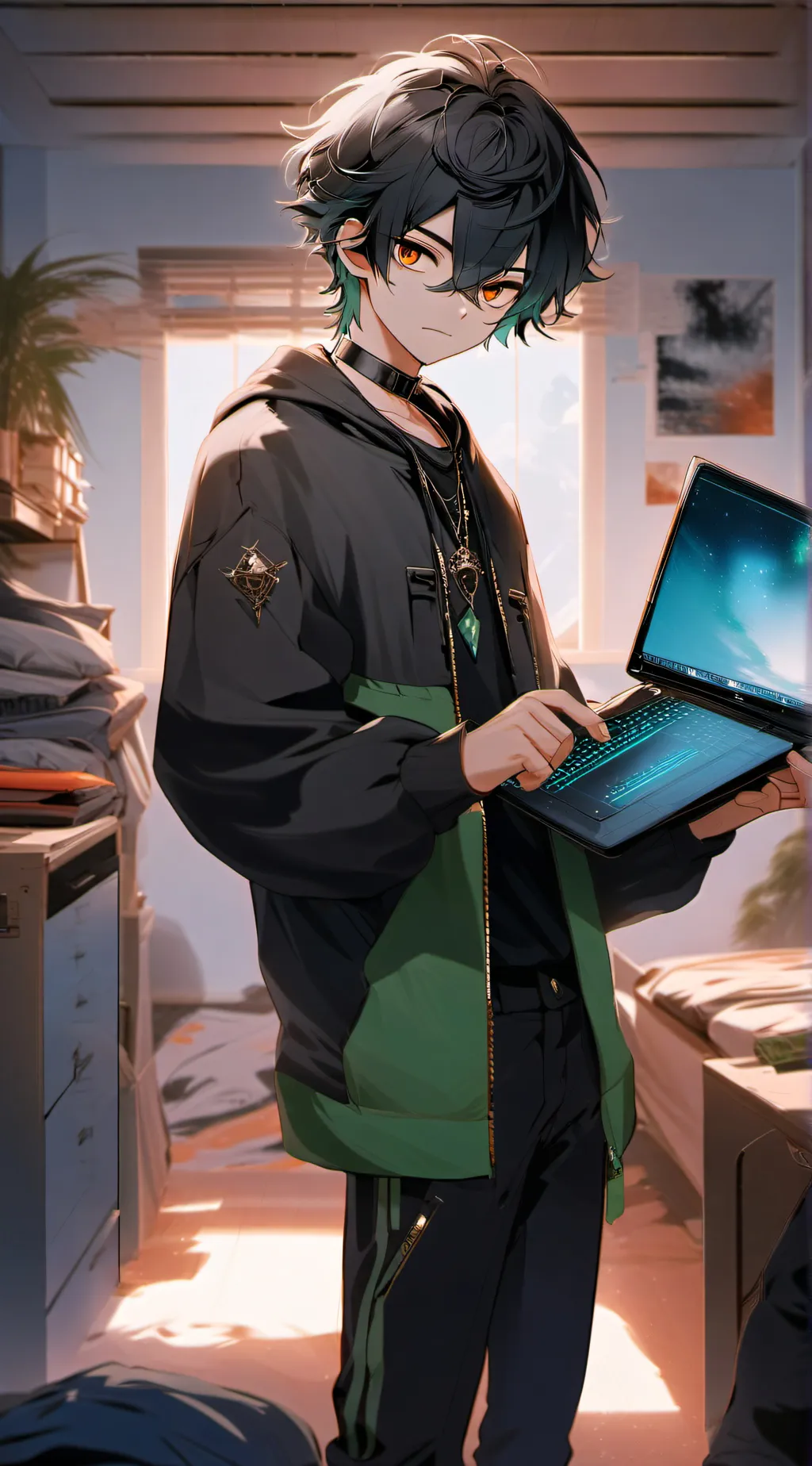 ai character: Ash background