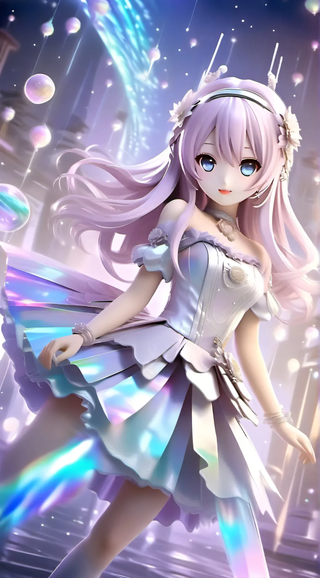 ai character: Moon. background