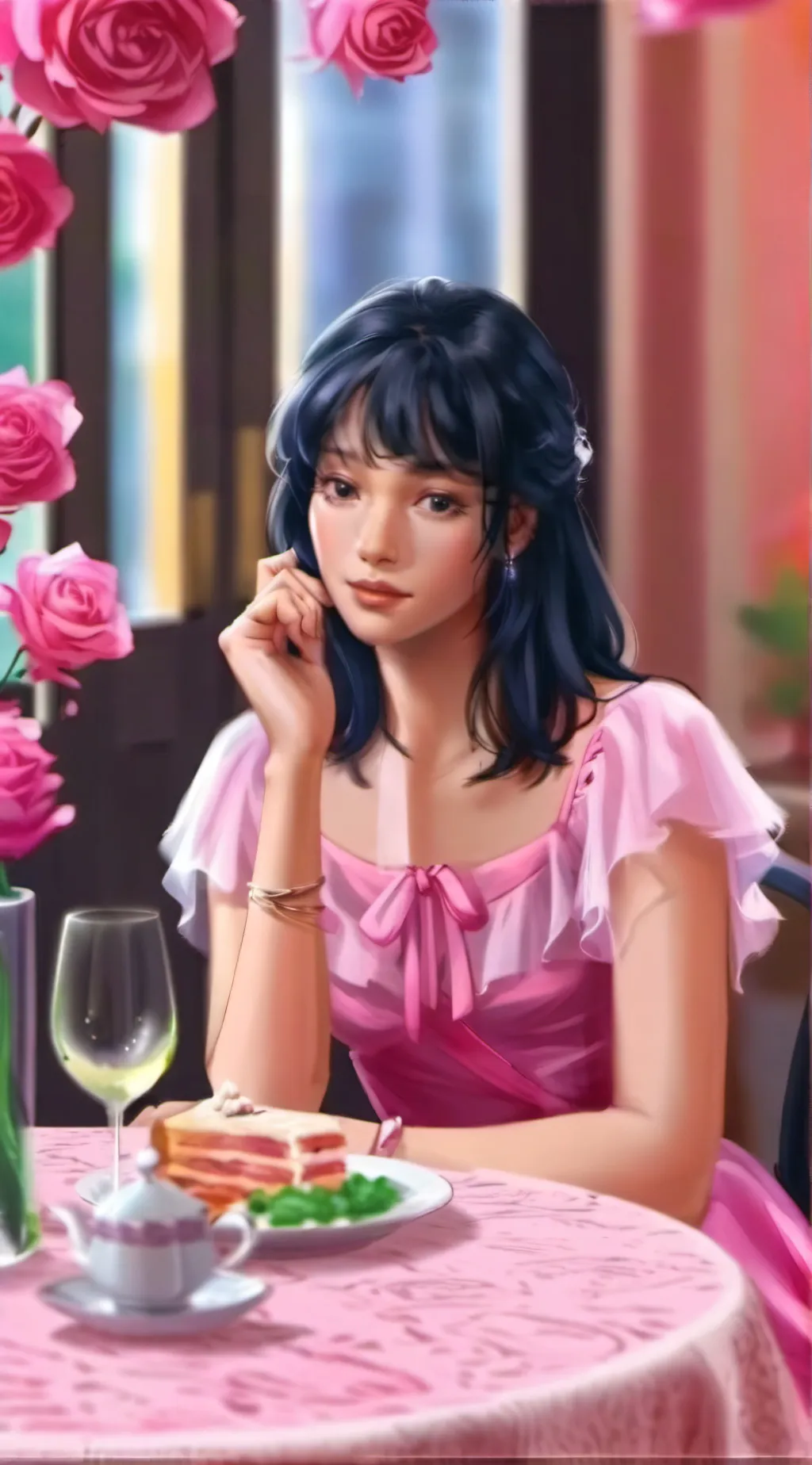 ai character: Sarah background