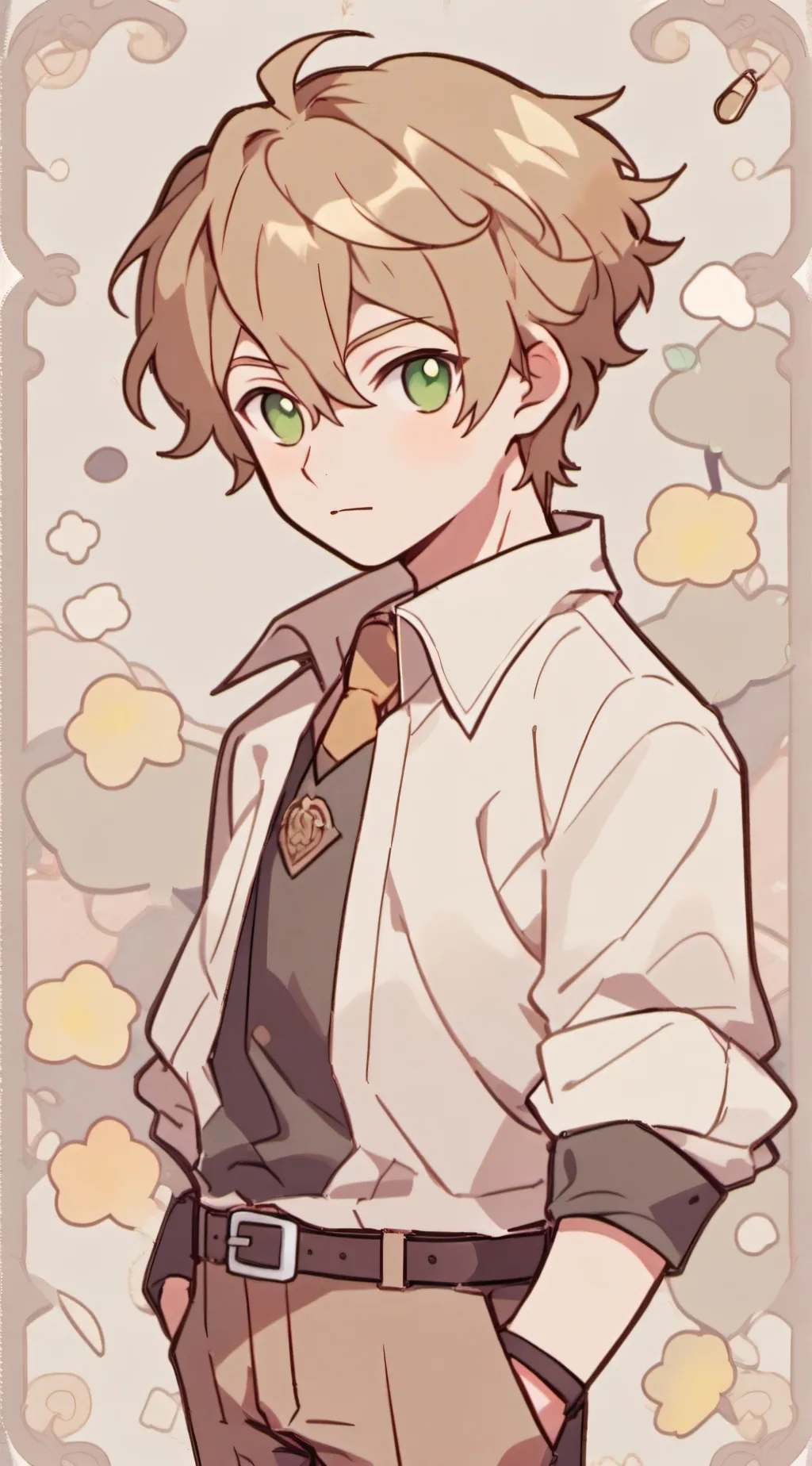 ai character: •《Nathaniel》• background