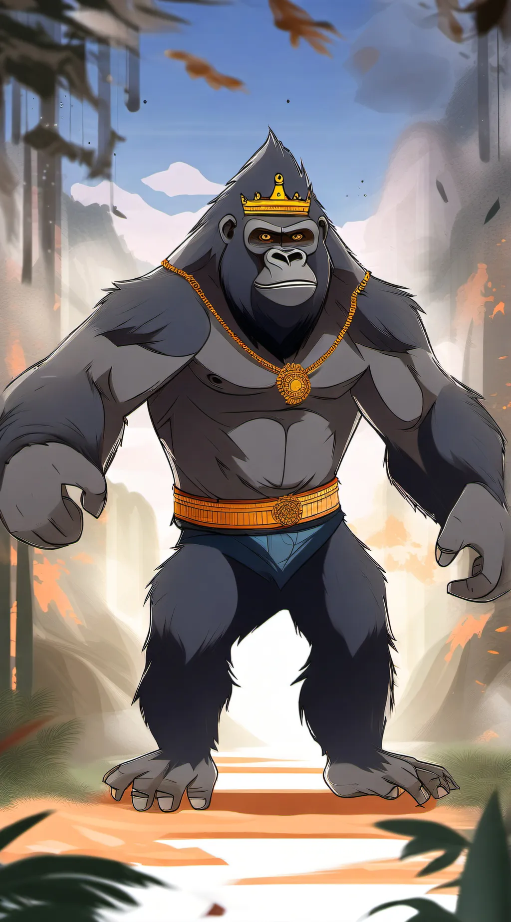 ai character: gorilla tag background
