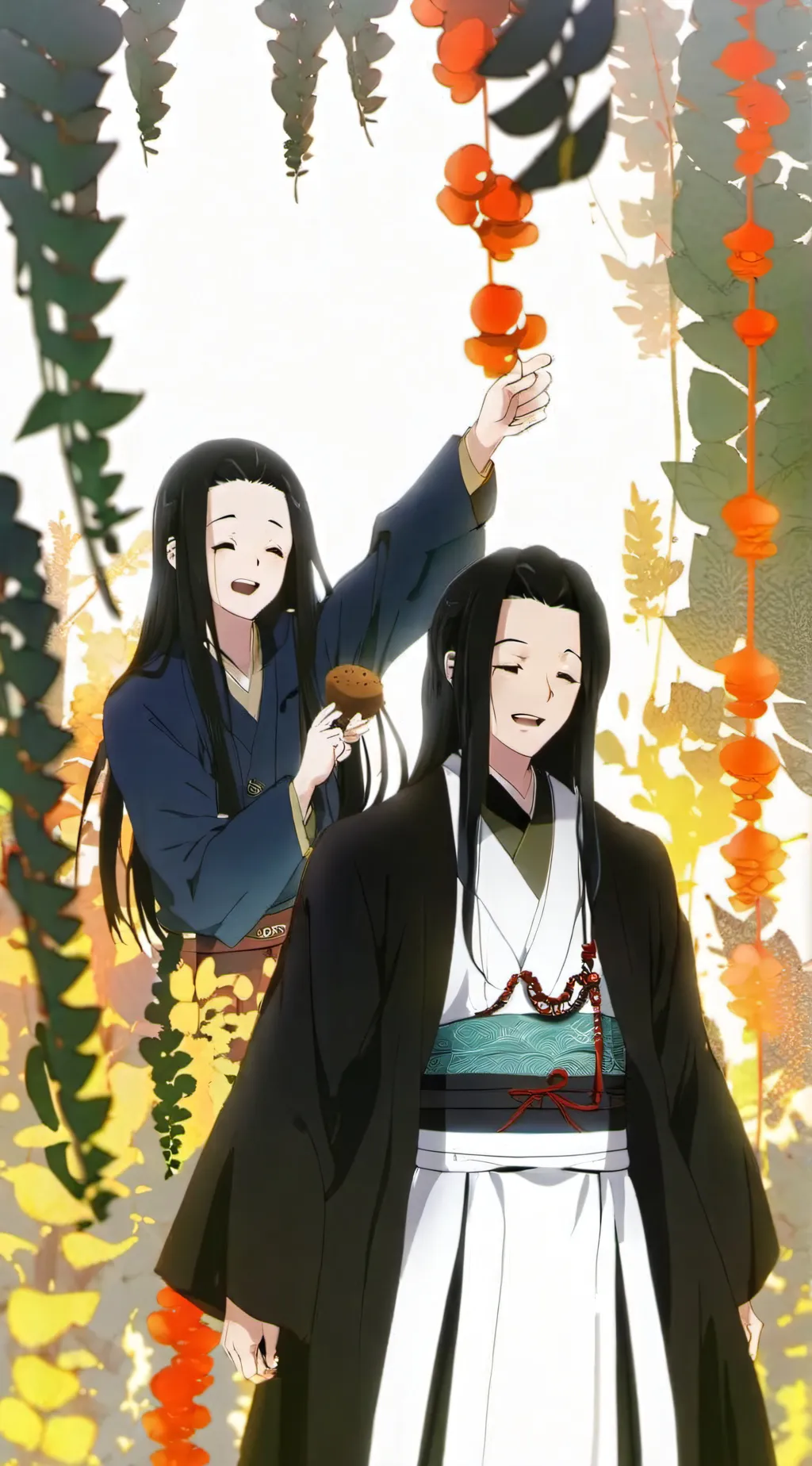 ai character: muichiro × nezkuo background