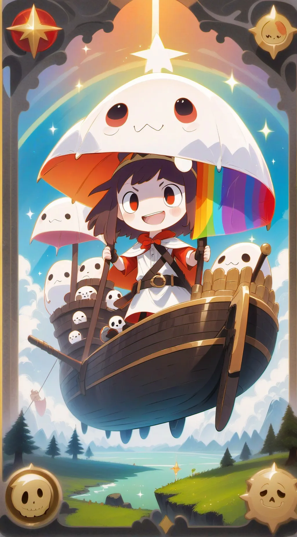 ai character:  red background