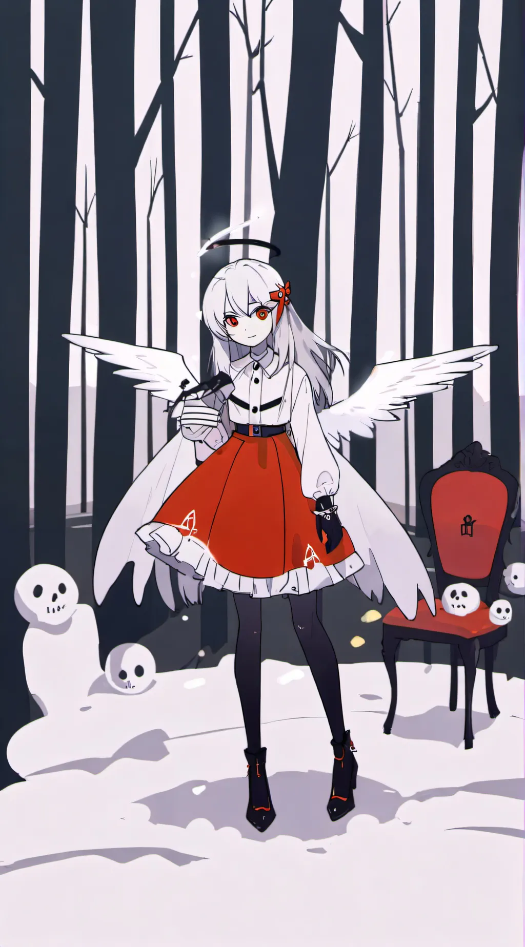 ai character: Angel likes u background