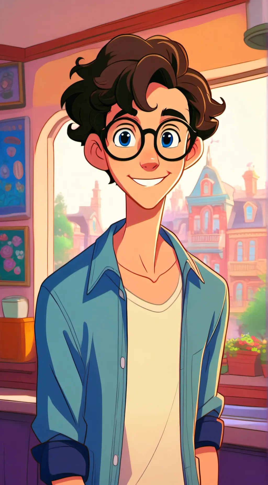 ai character: Fred background