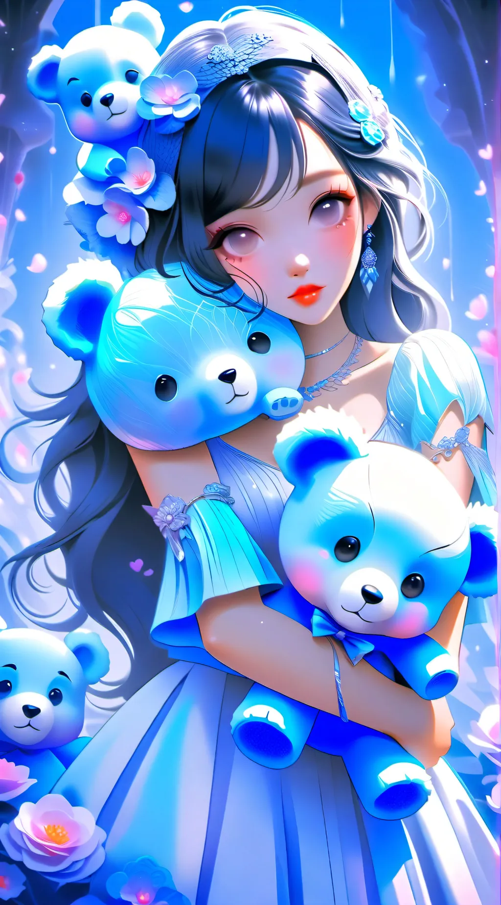 ai character: Rose background