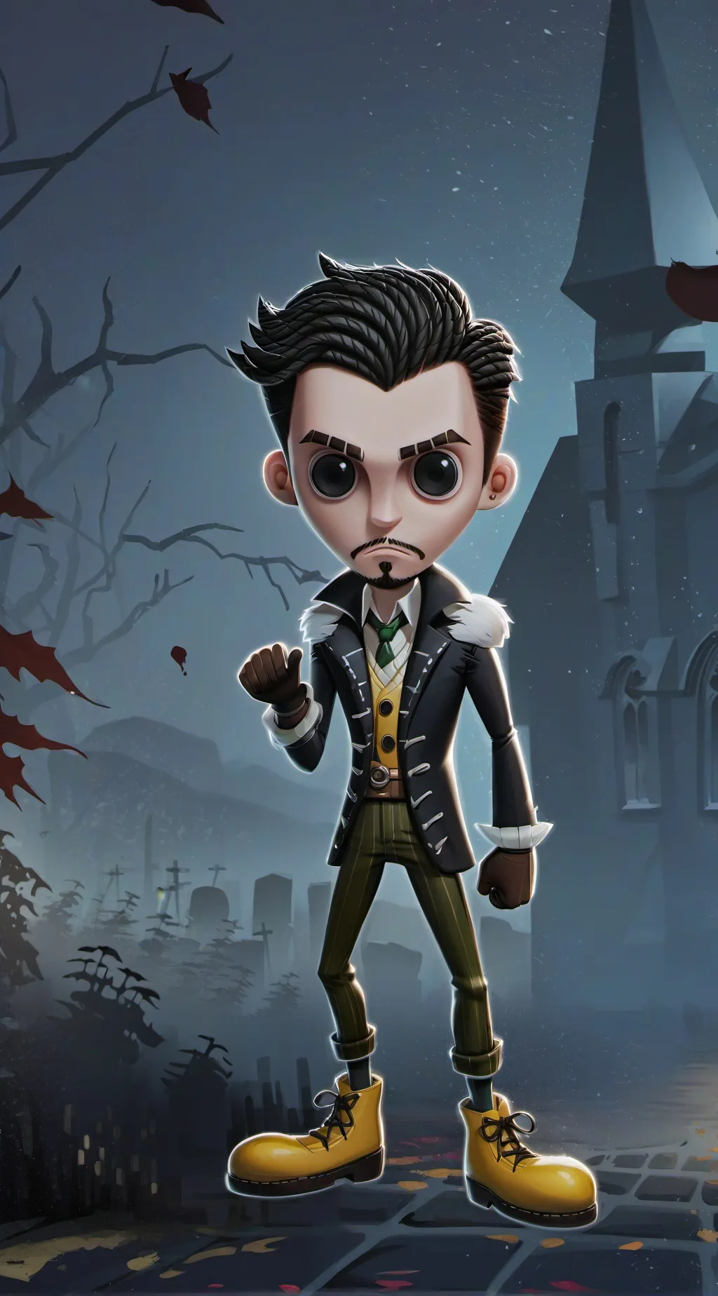 ai character: Goobe man background