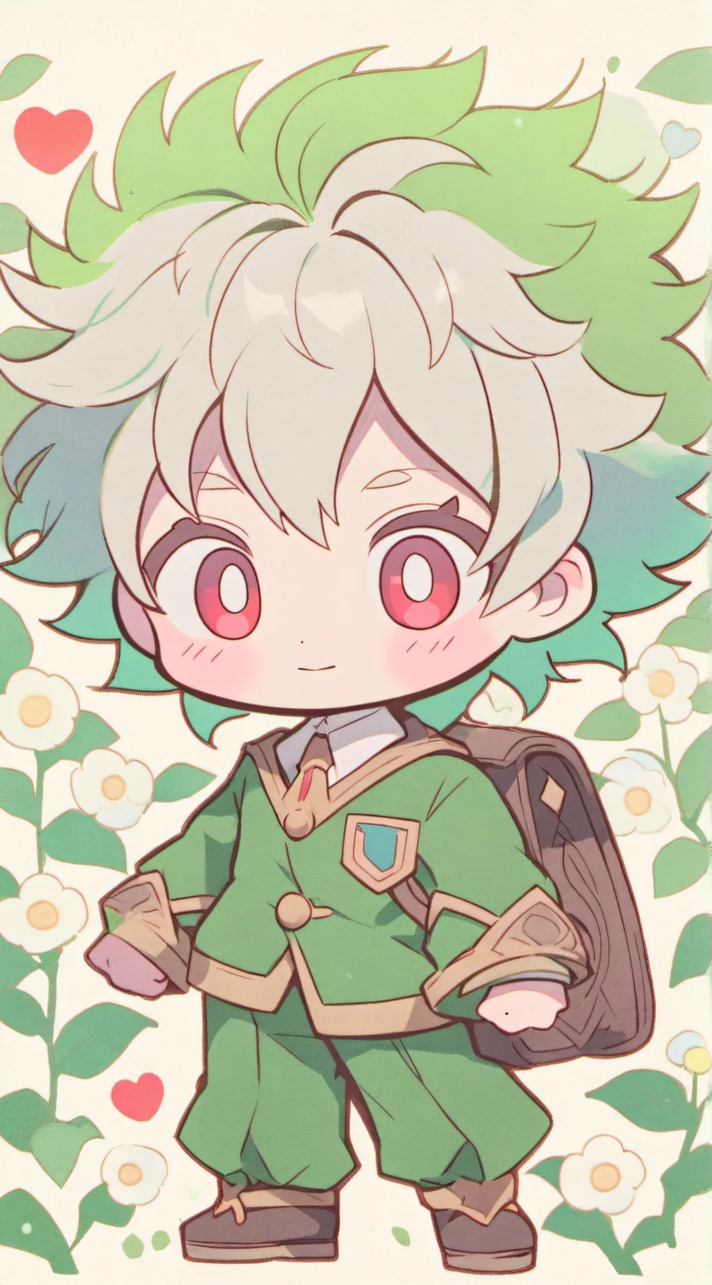 ai character: Bakudeku kid background