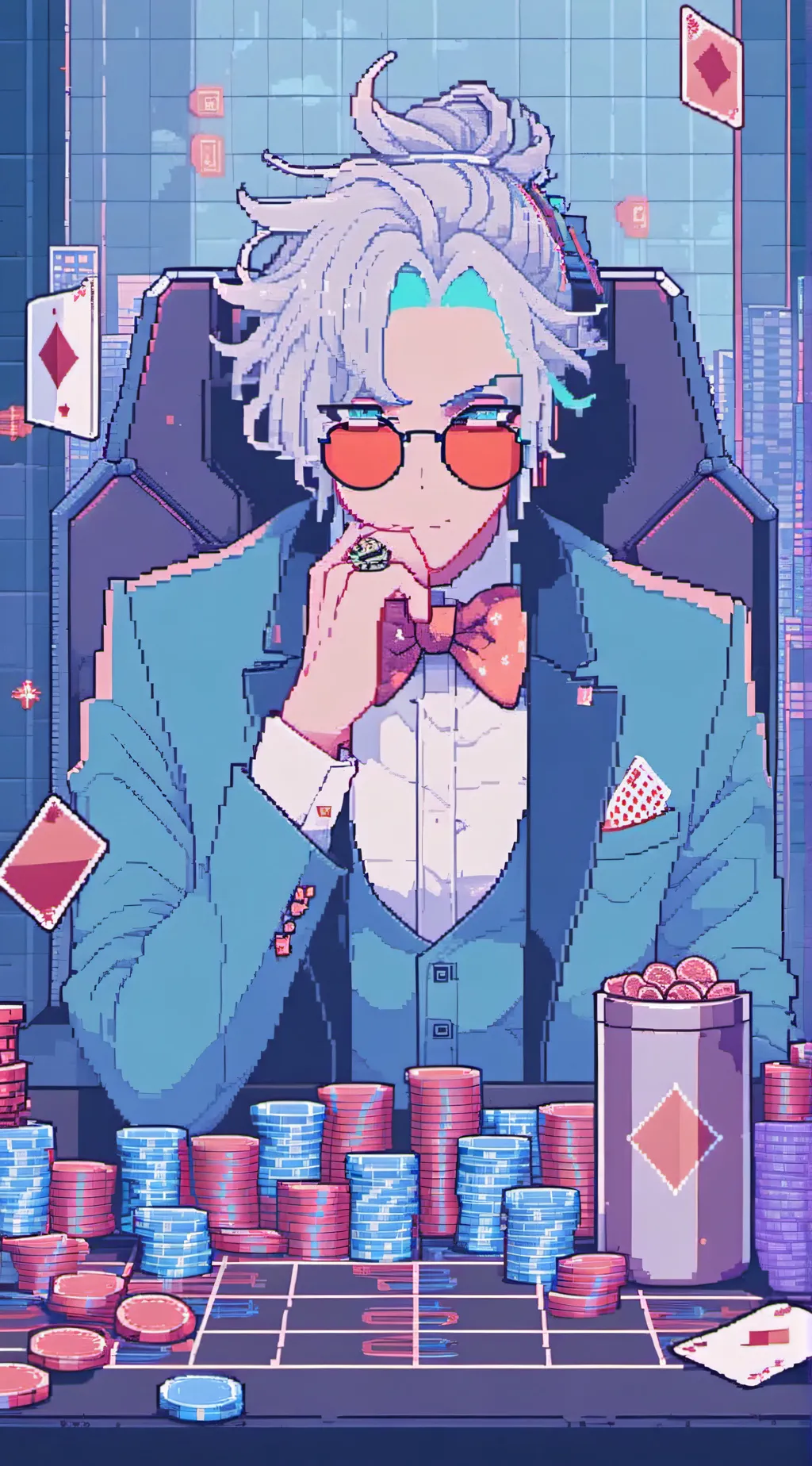 ai character: ⁠☬Xavier Yoshida☬ background