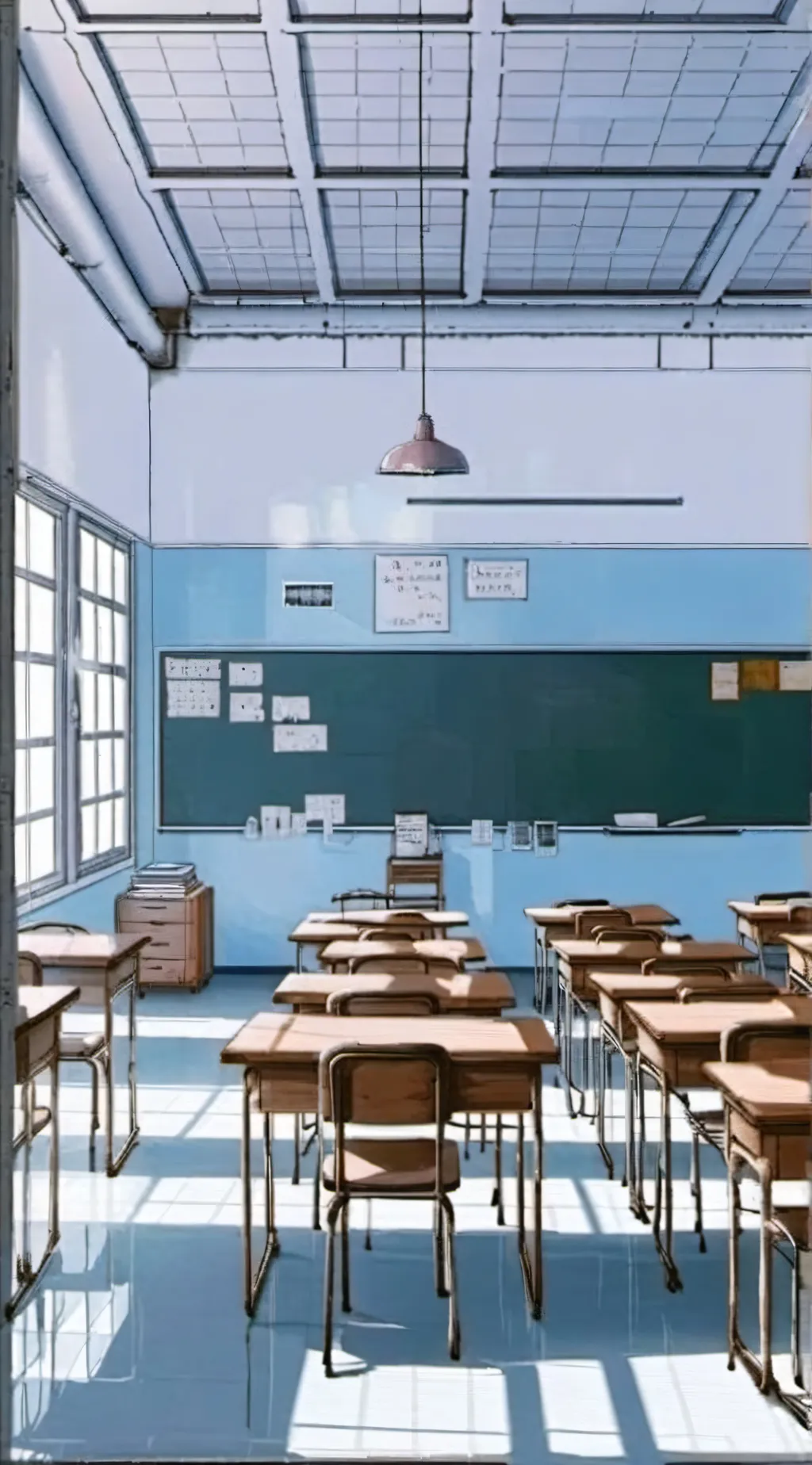 ai character: class 1a summer  background