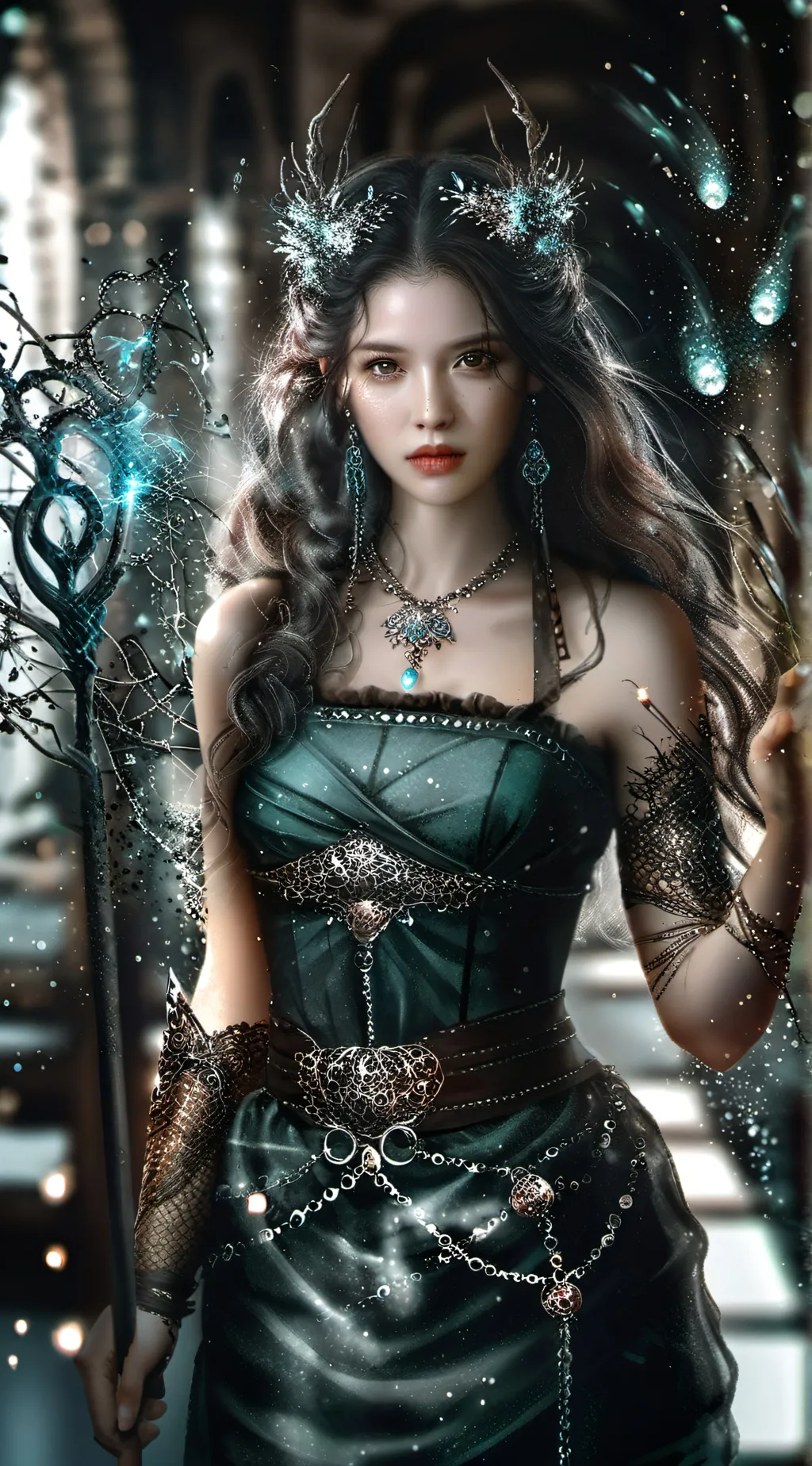 ai character: Crystal background