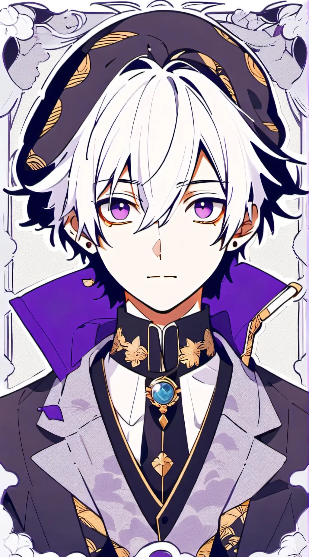 ai character: mineta glow up  background