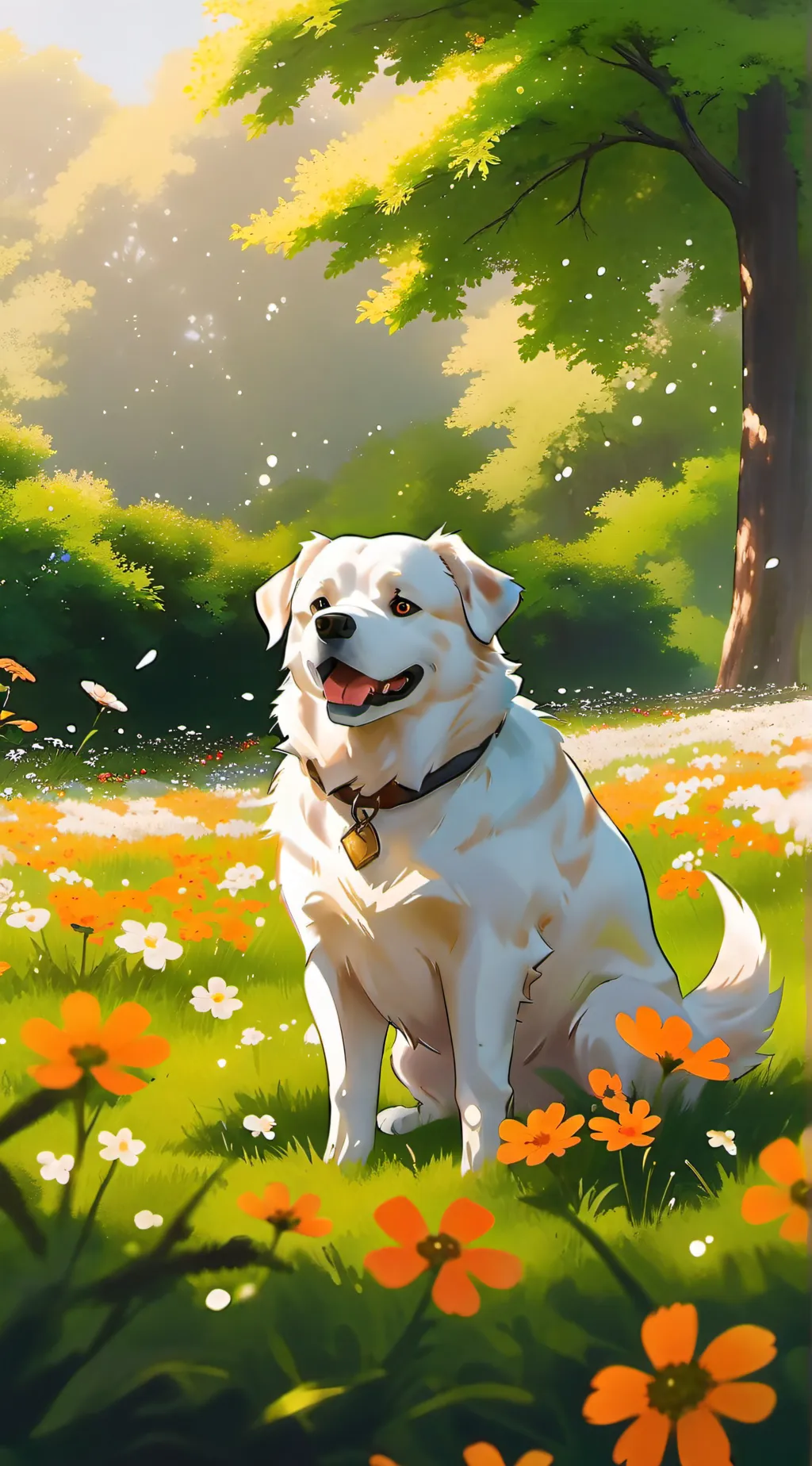 ai character: smiling critters  background