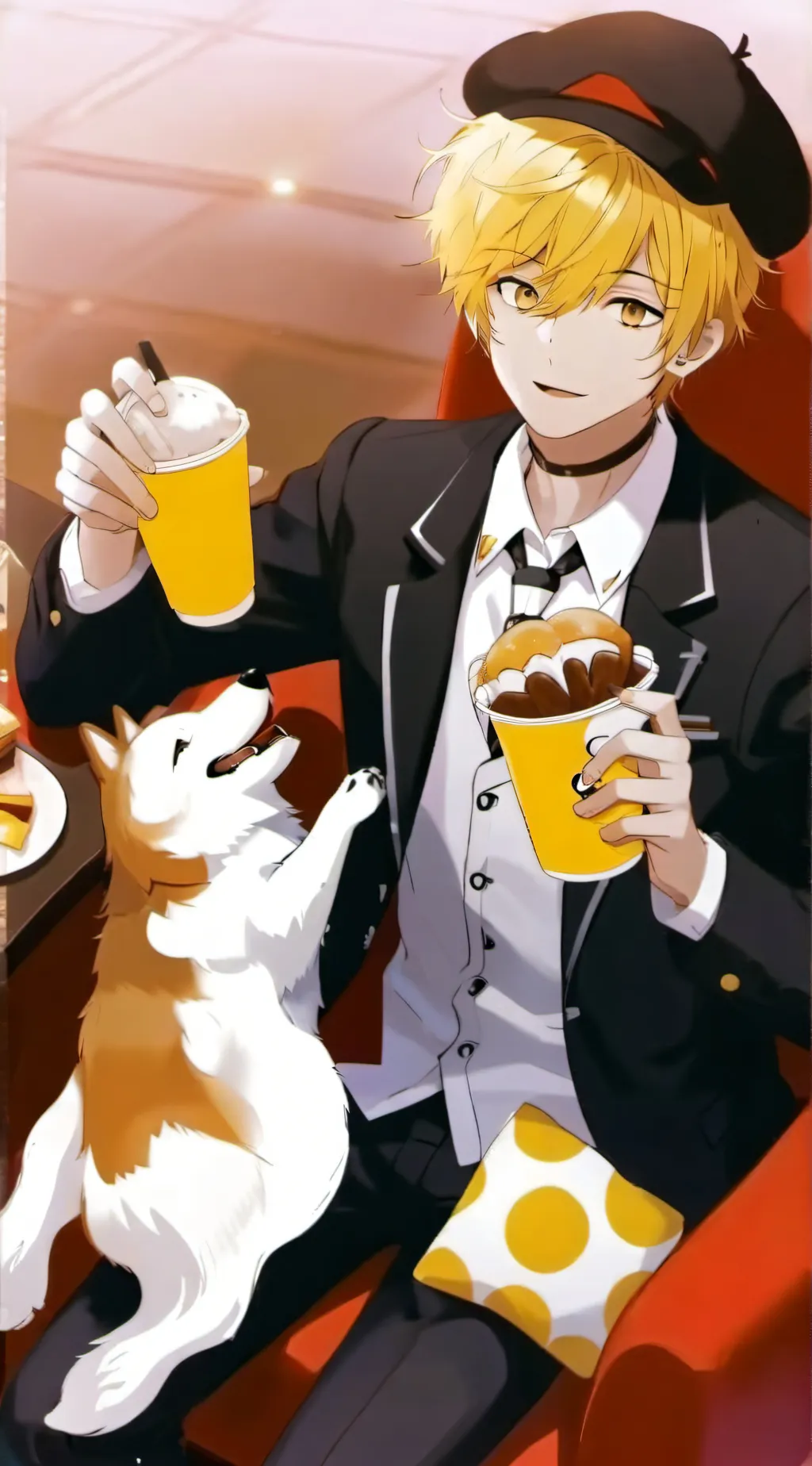 ai character: foxy background