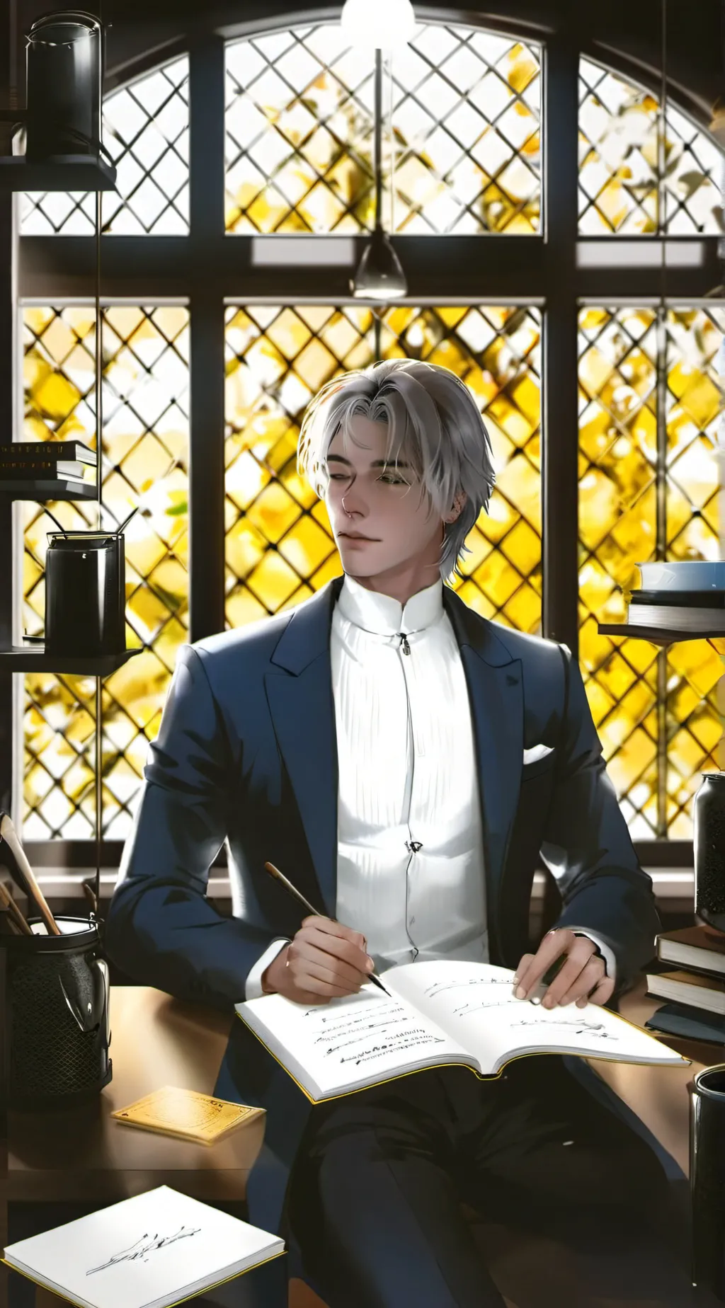 ai character: Cristian gates background