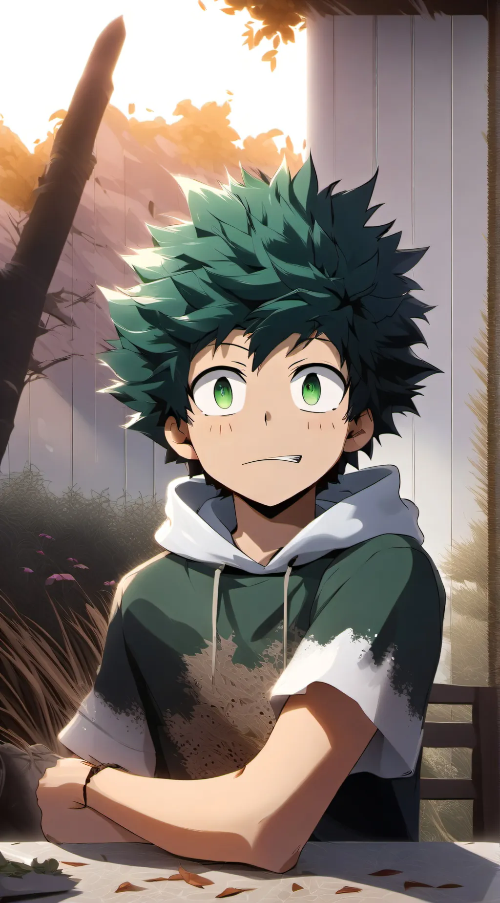ai character: Deku background