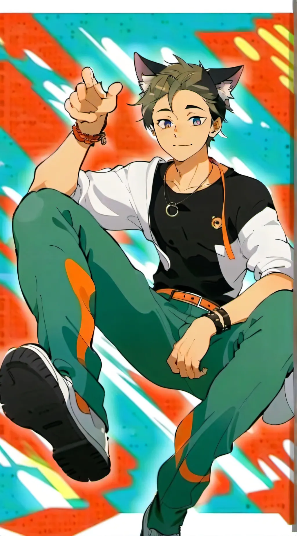 ai character: cat background