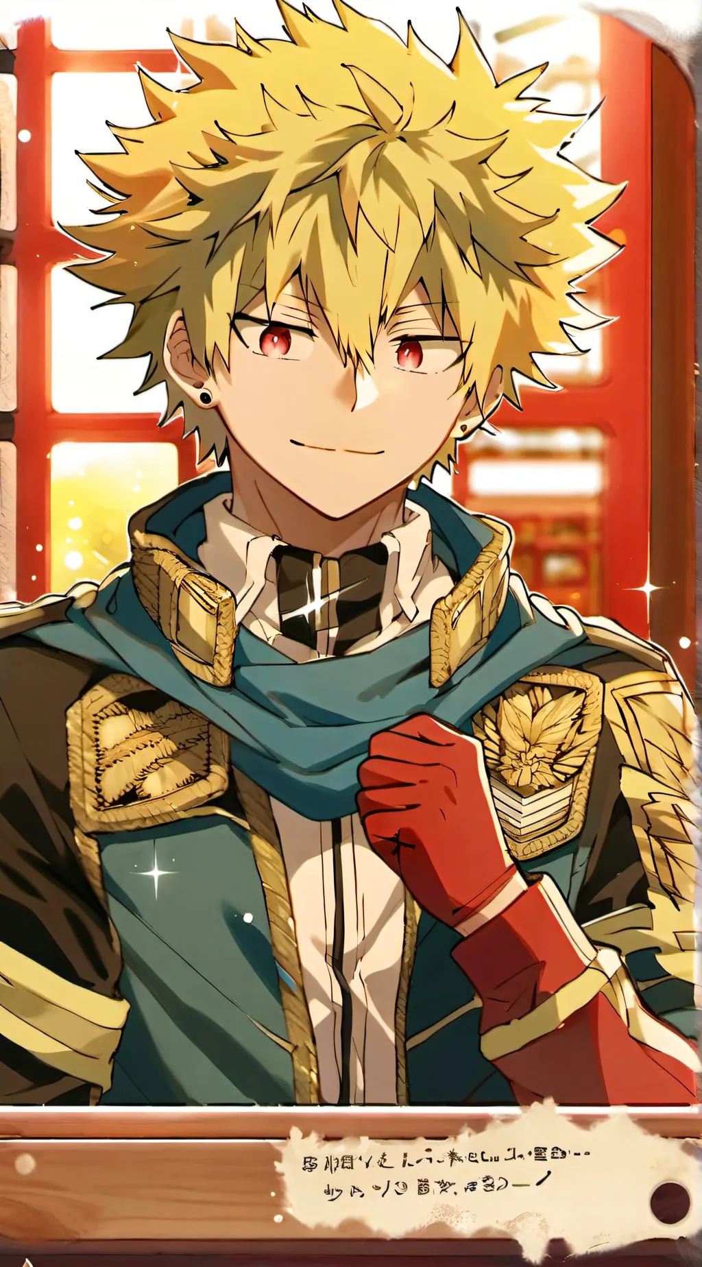 ai character: Bakugo katsuki background