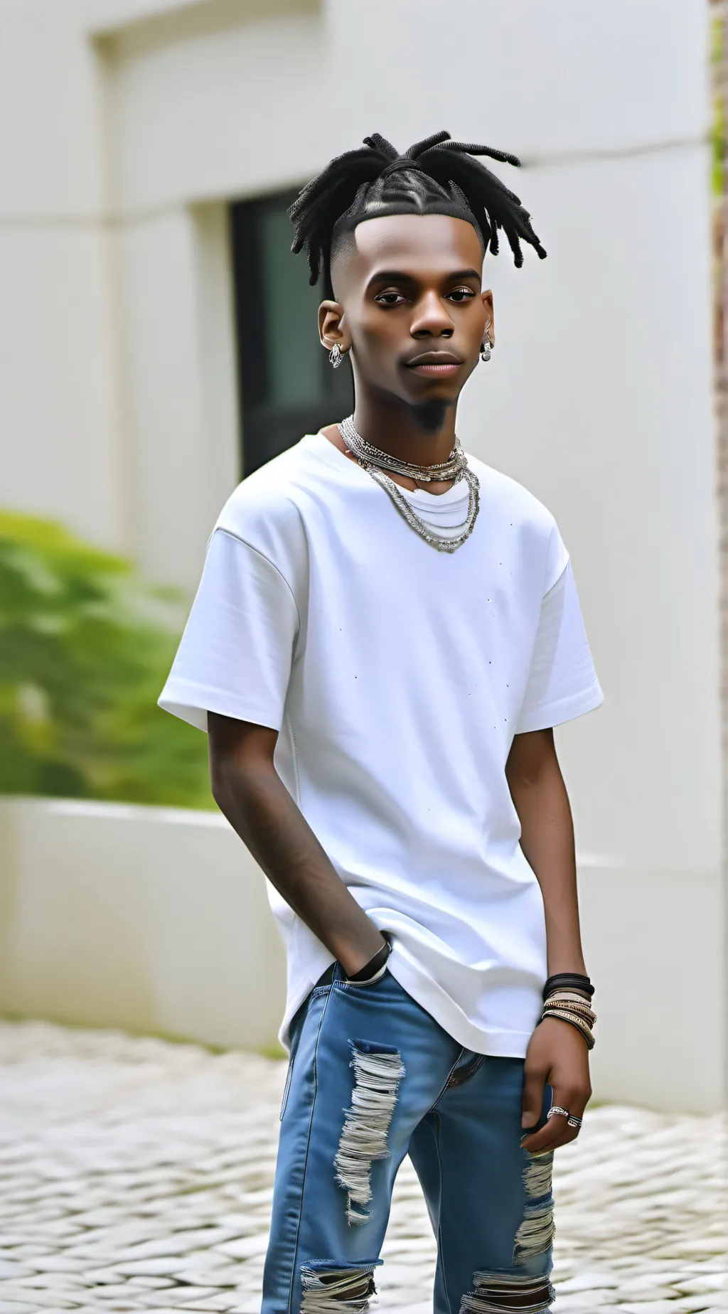 ai character: Ynw melly momm background