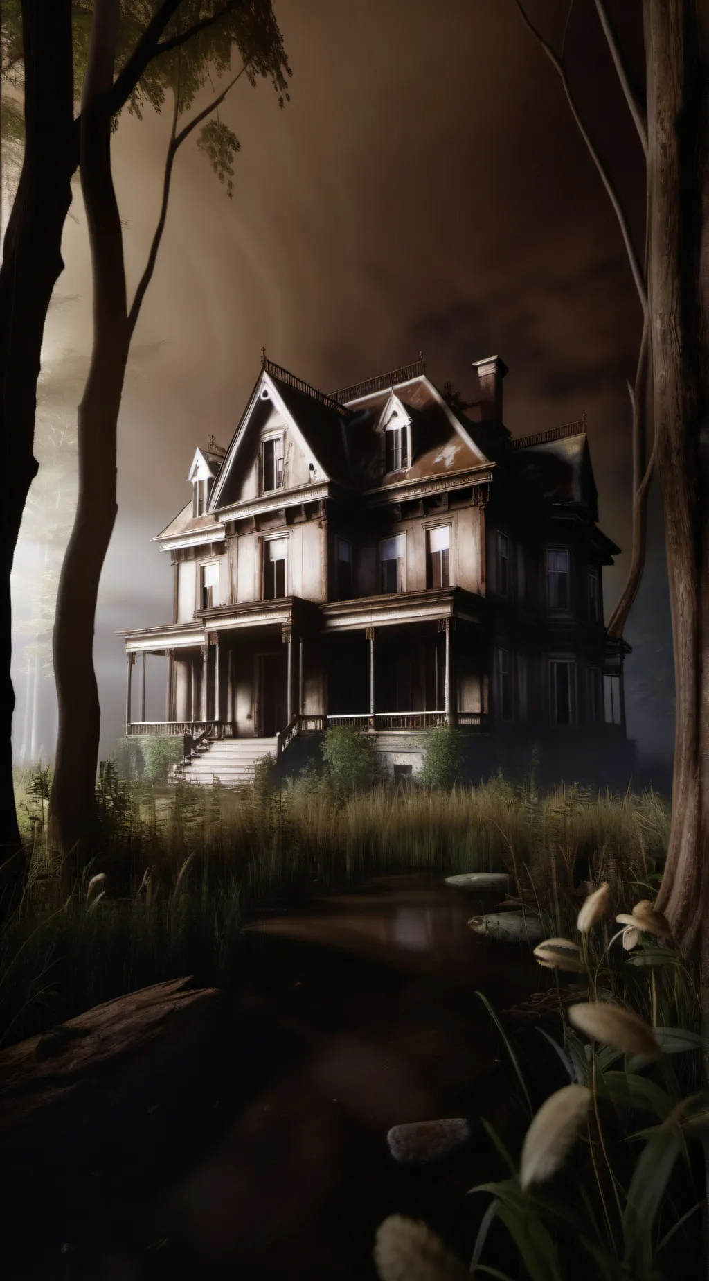 ai character: creepypasta background