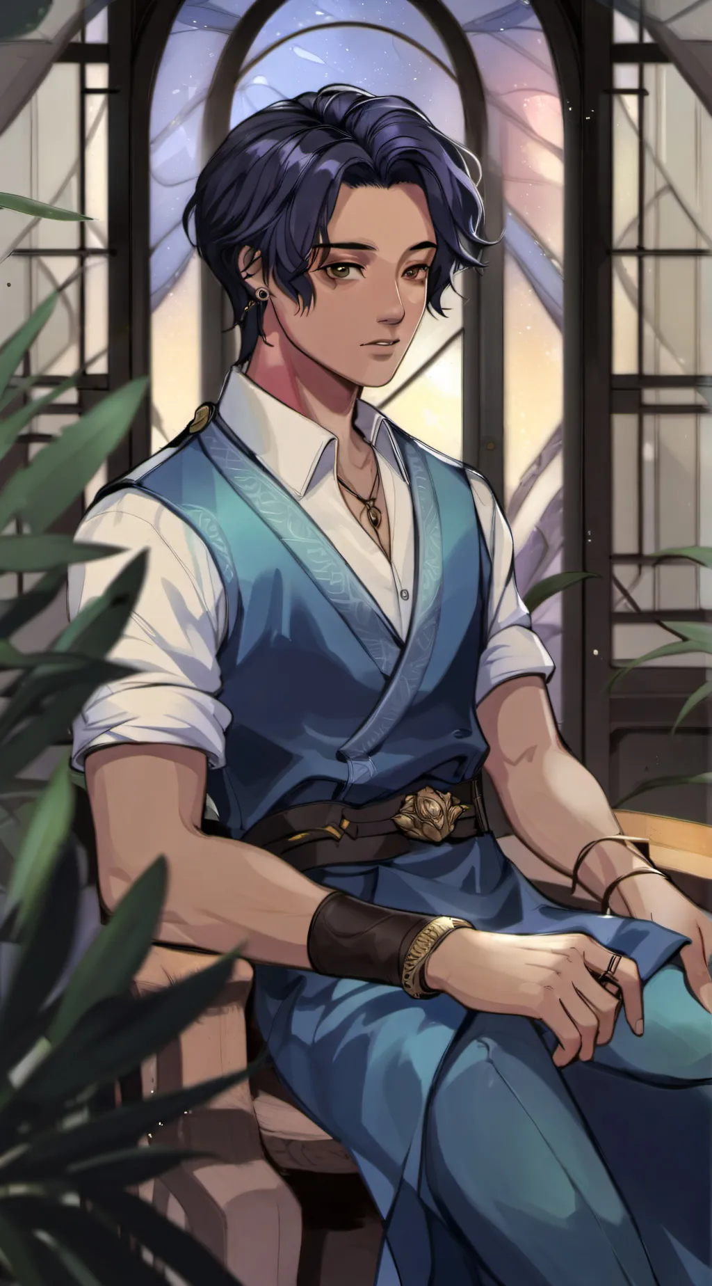 ai character: Theo background