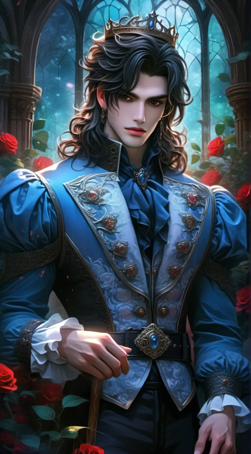 ai character: king Griffin background