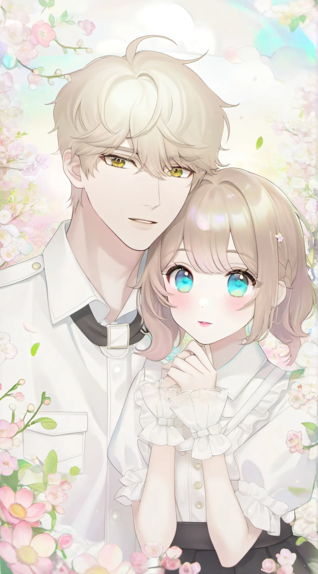 ai character: gojo and shoko background