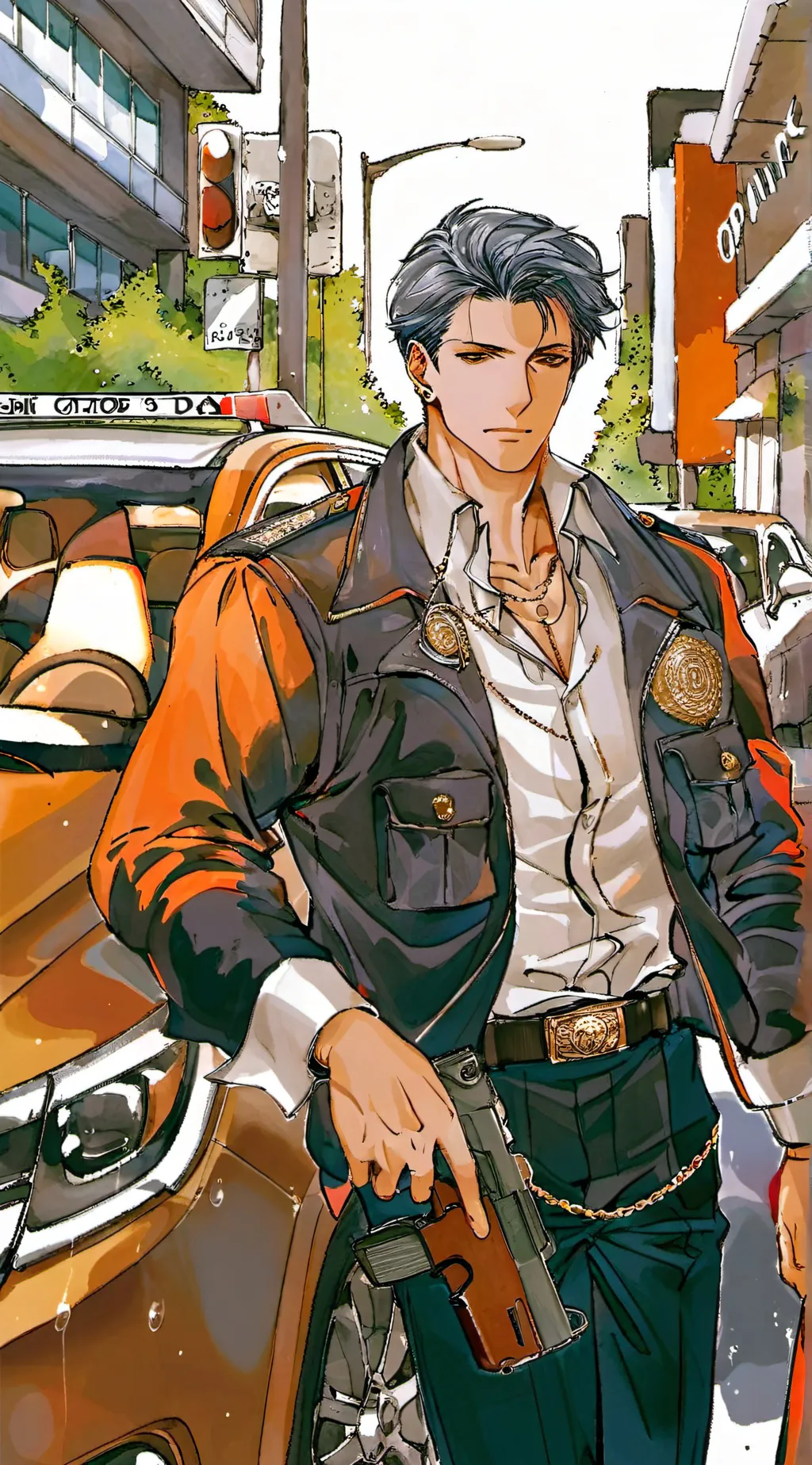 ai character: police officer background