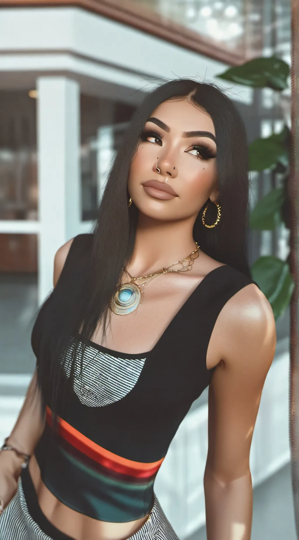 ai character: Rina  background