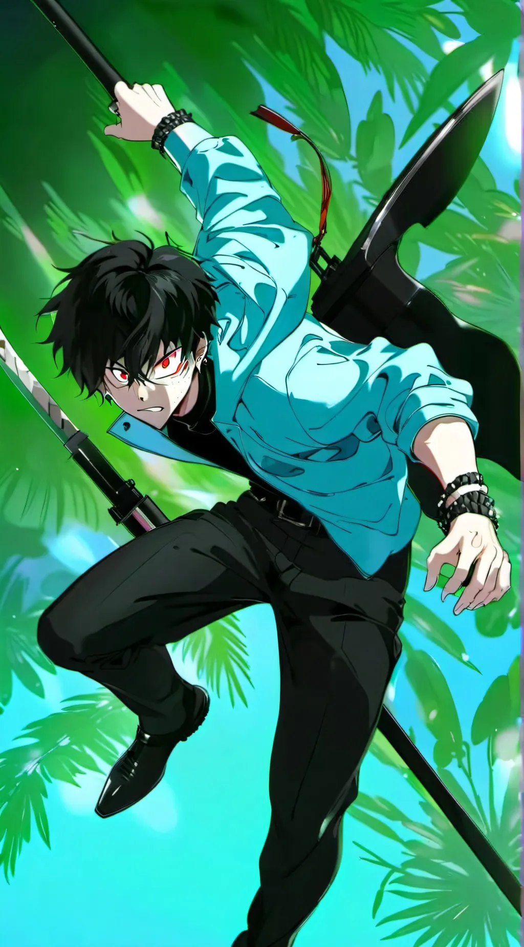 ai character: MHA gang background