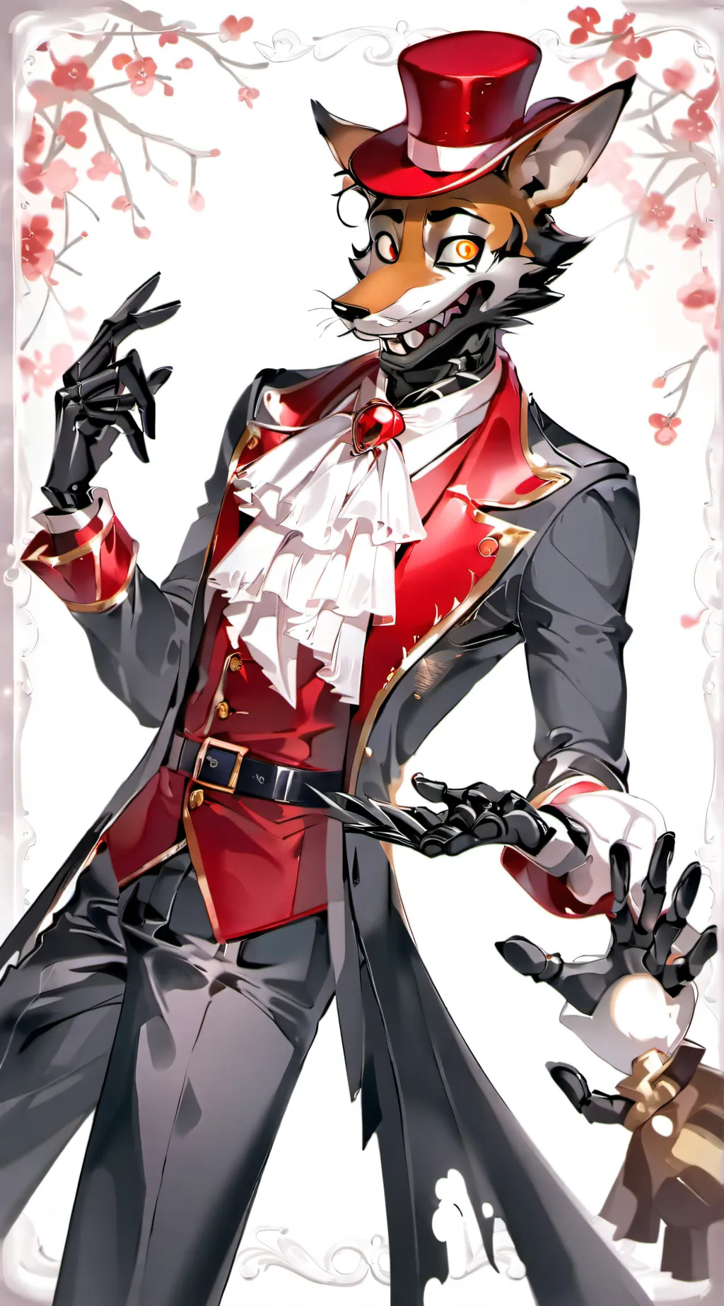 ai character: Foxy  background