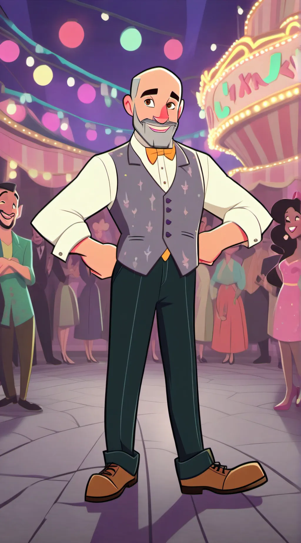 ai character: jax and. pomni dig background