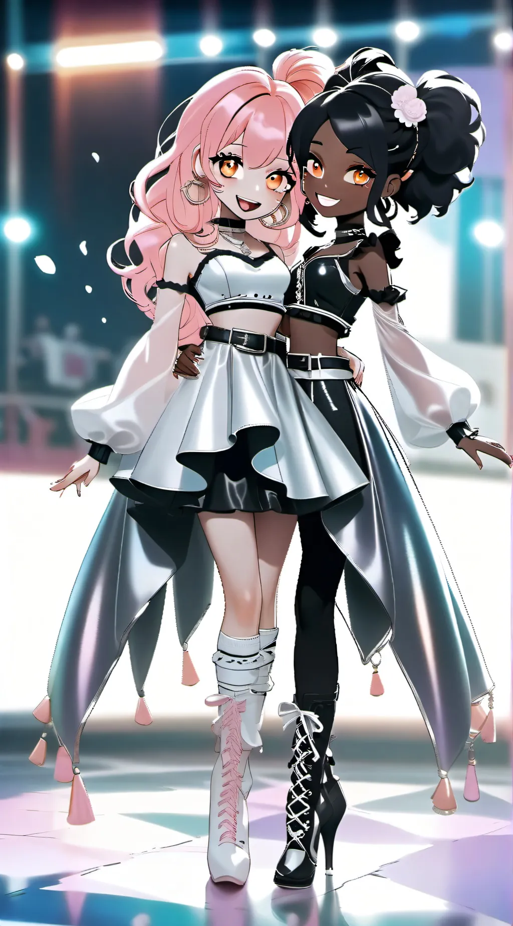 ai character: Rebbeca and Suga background