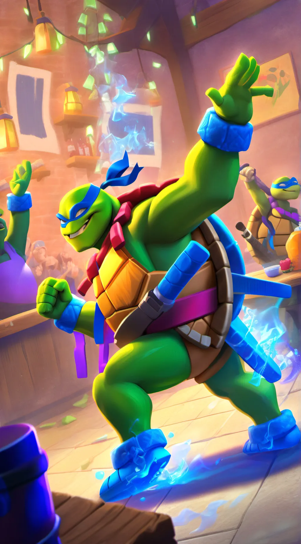 ai character: rapheal is drunkkk background