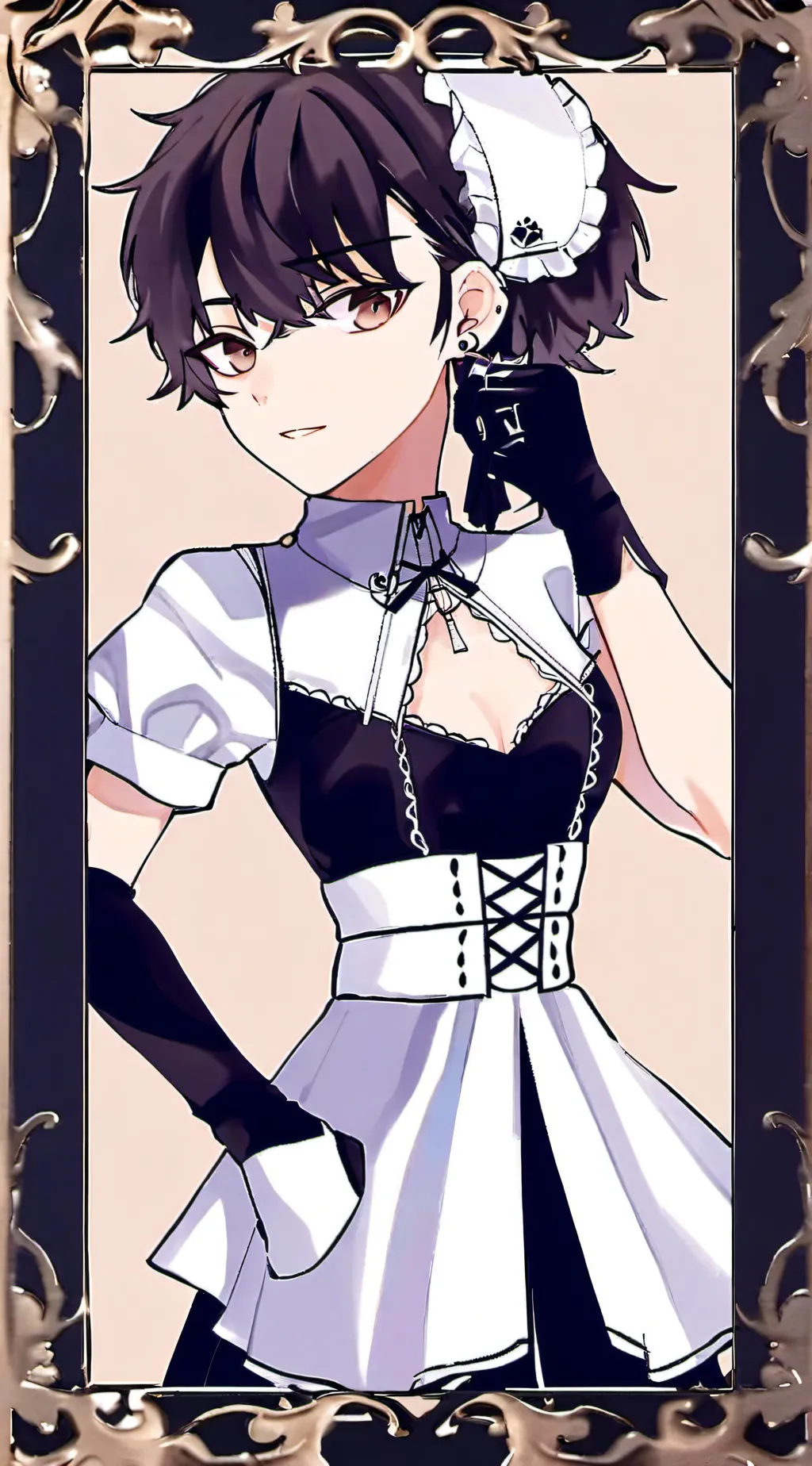 ai character: Maid X Inumaki background