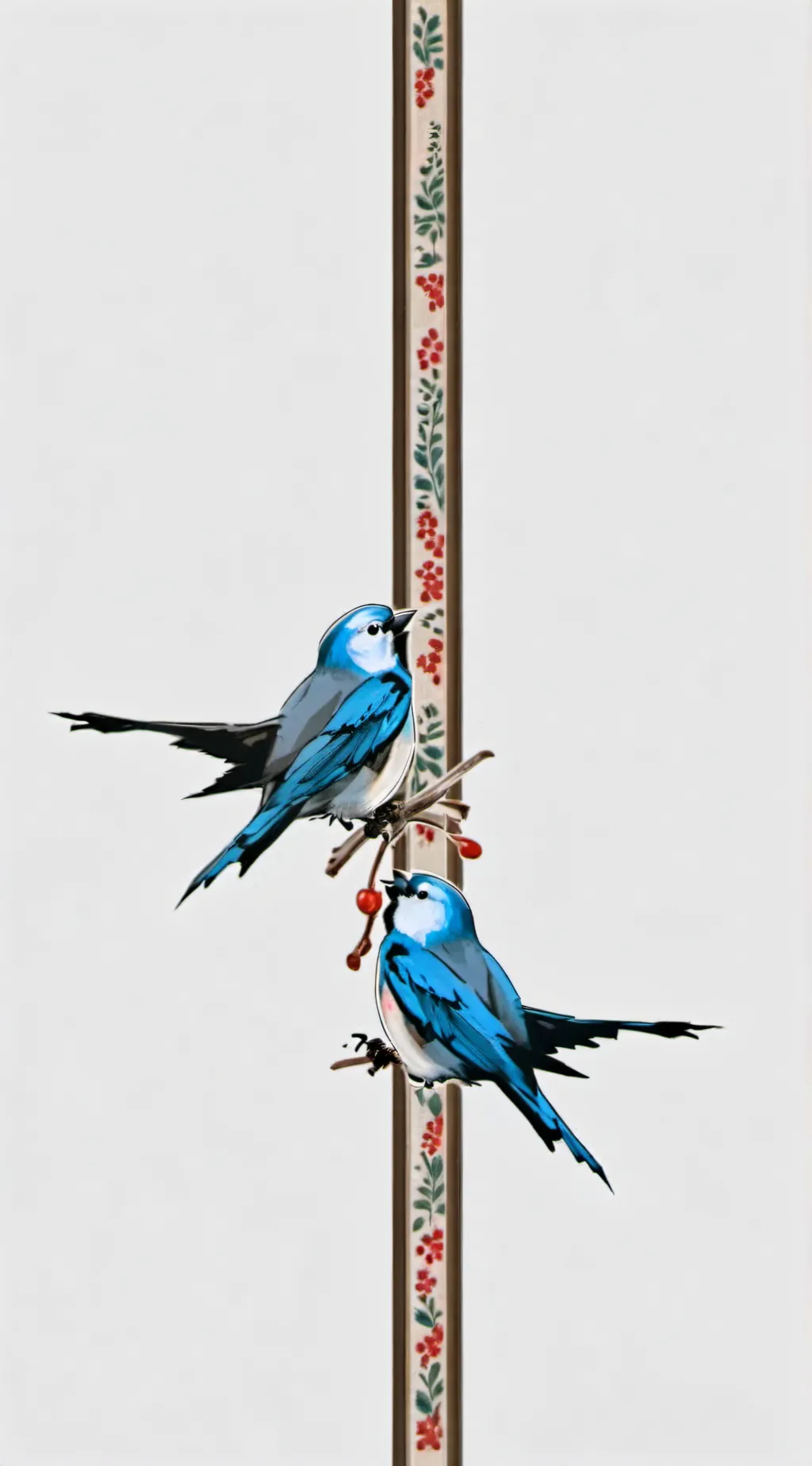 ai character: blue Quaker background