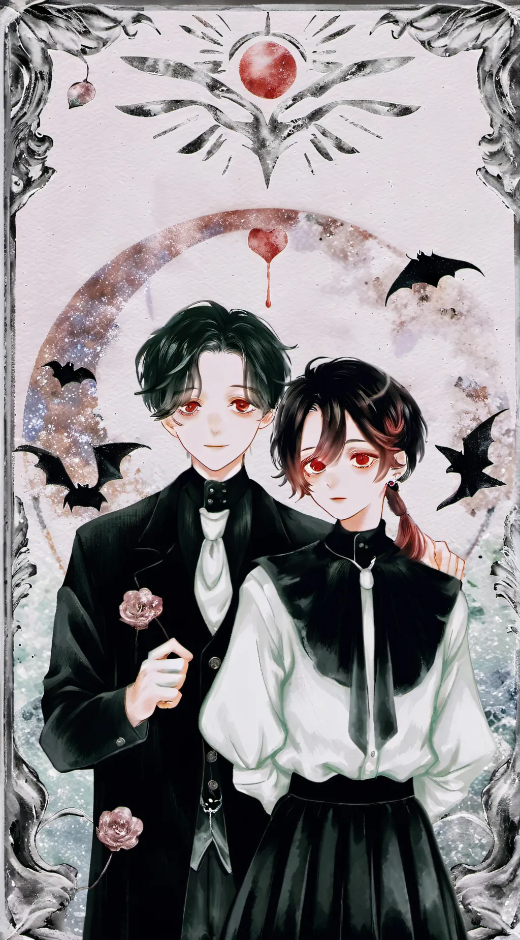 ai character: Red  background