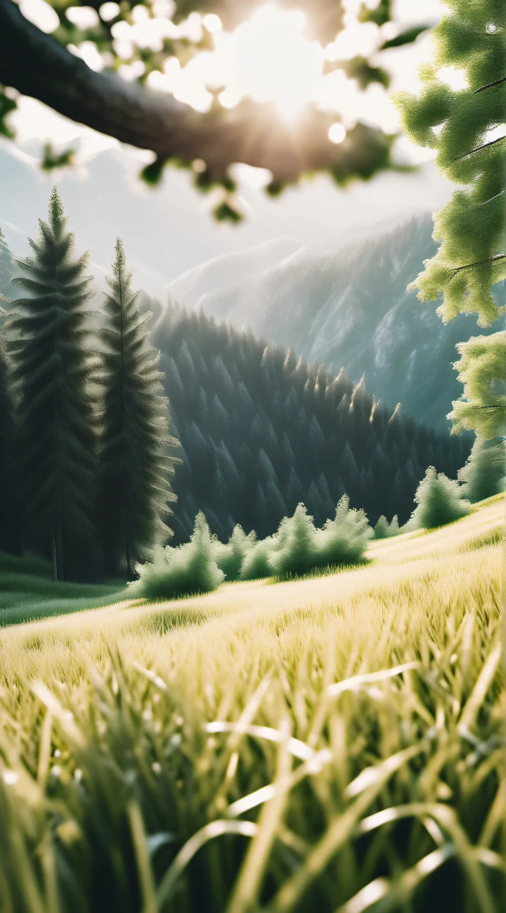 ai character: Grass background